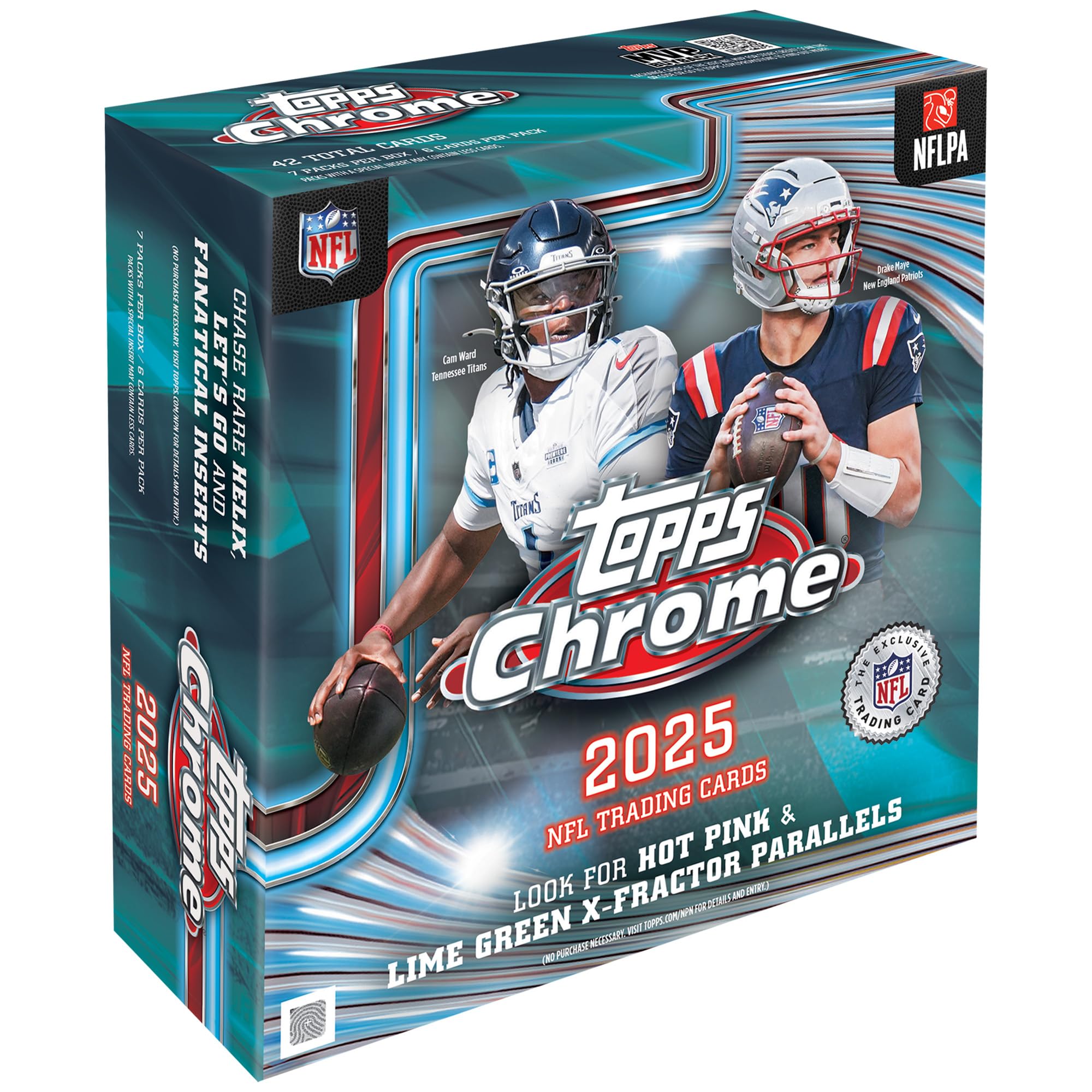 Amazon.com: 2025 Topps Chrome Football - Factory Sealed - Mega Box