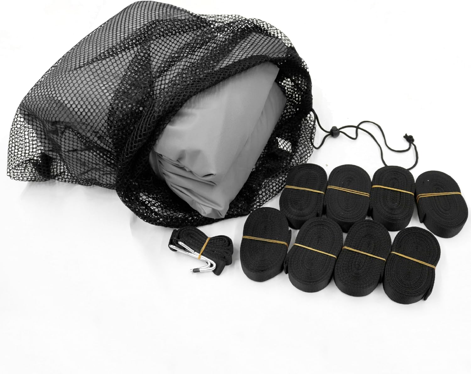 Eliteshield Waterproof Pontoon Boat Cover, Heavy Duty 600D Polyester Marine Grade Trailerable Pontoon Cover Deck Boat Cover, Fits 21ft-24ft Long, Beam Width up to 102", Gray Color