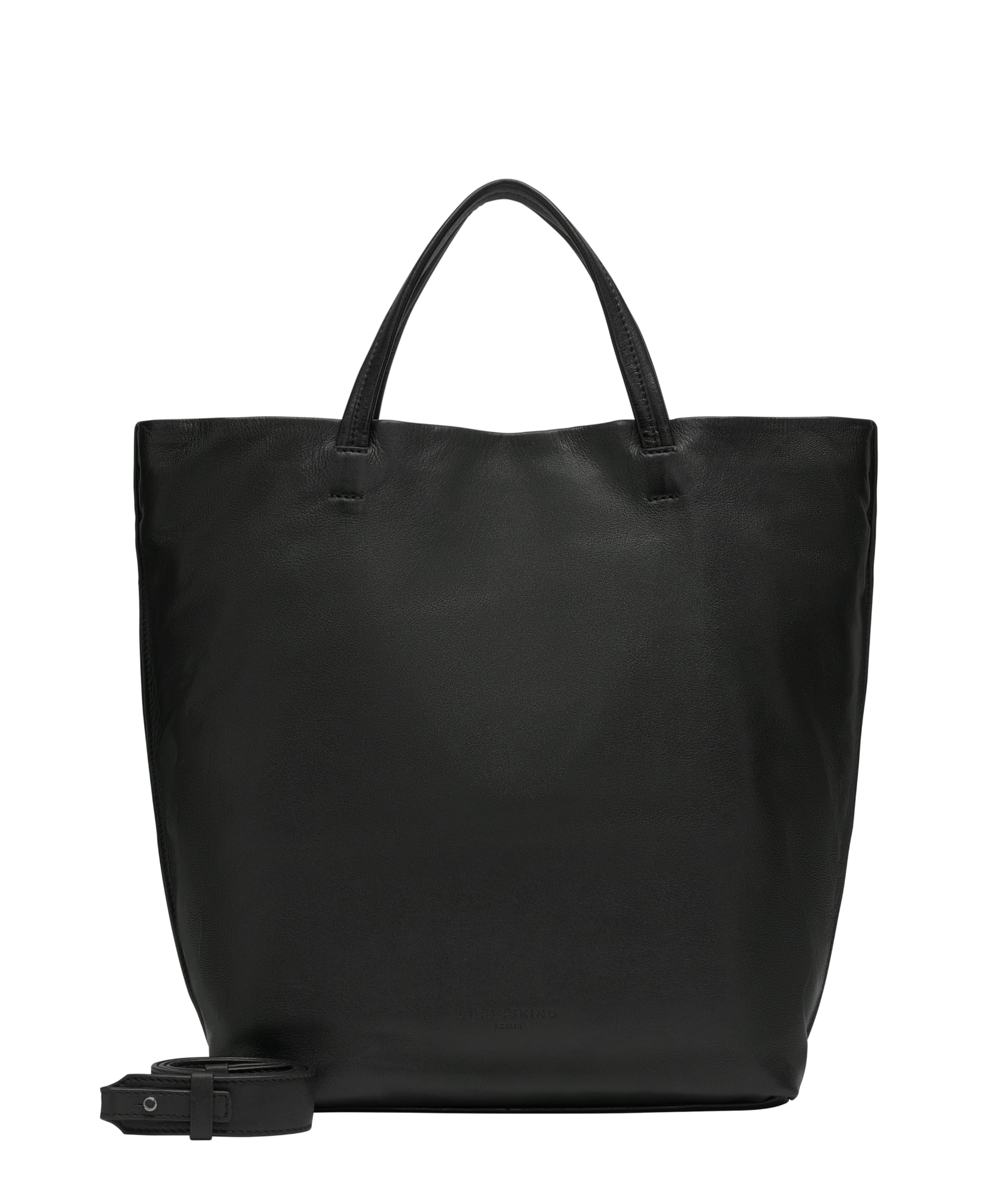 LIEBESKIND BERLIN Leather shoulder bag shopper bag Hera Sheep Natural Tote Bag Black