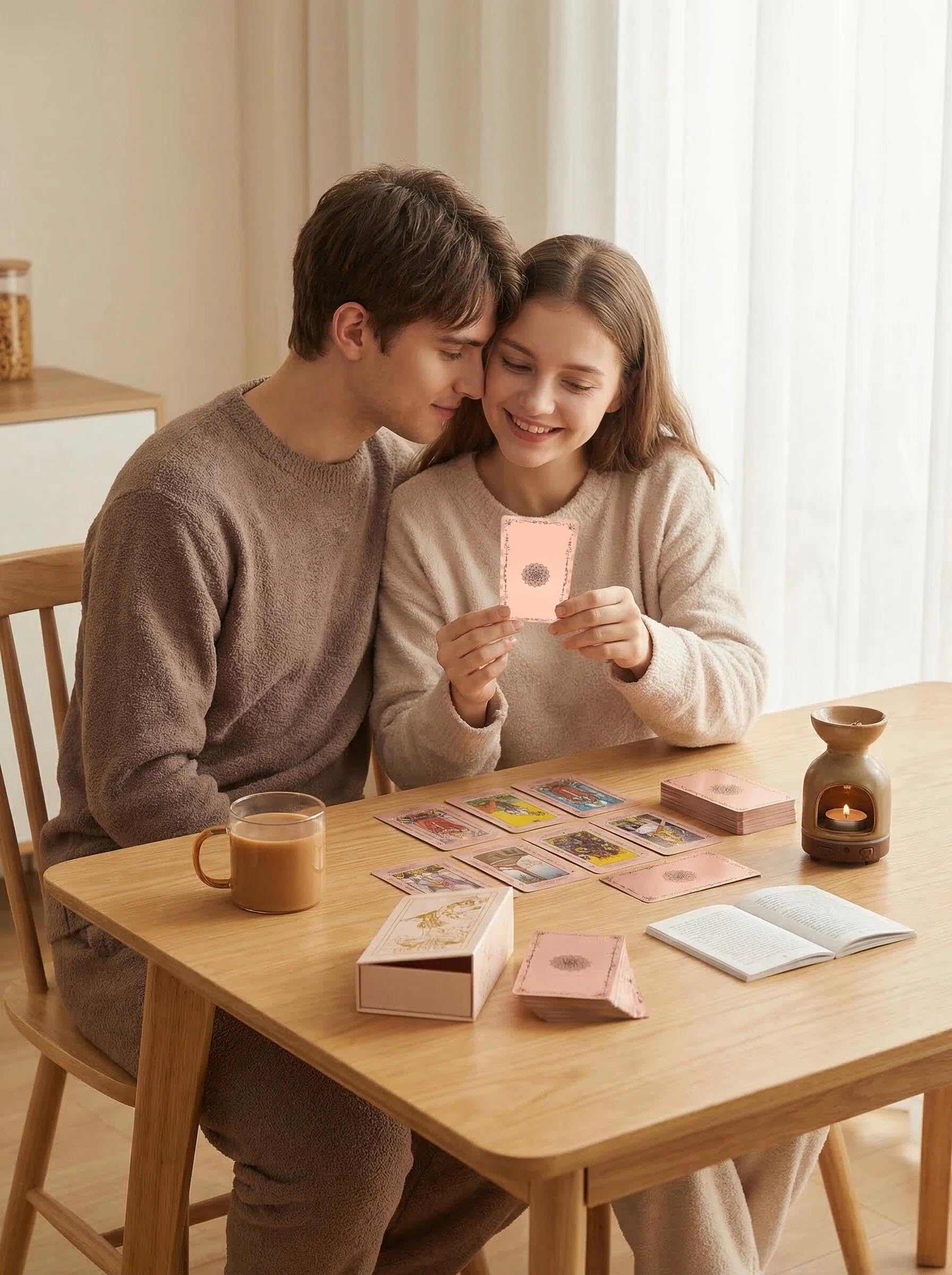 Cartas de Tarot con Diseño de Lámina Dorada Rosa, 78 Cartas, PVC Impermeable, Set para Adivinación y Reflexión — view 8