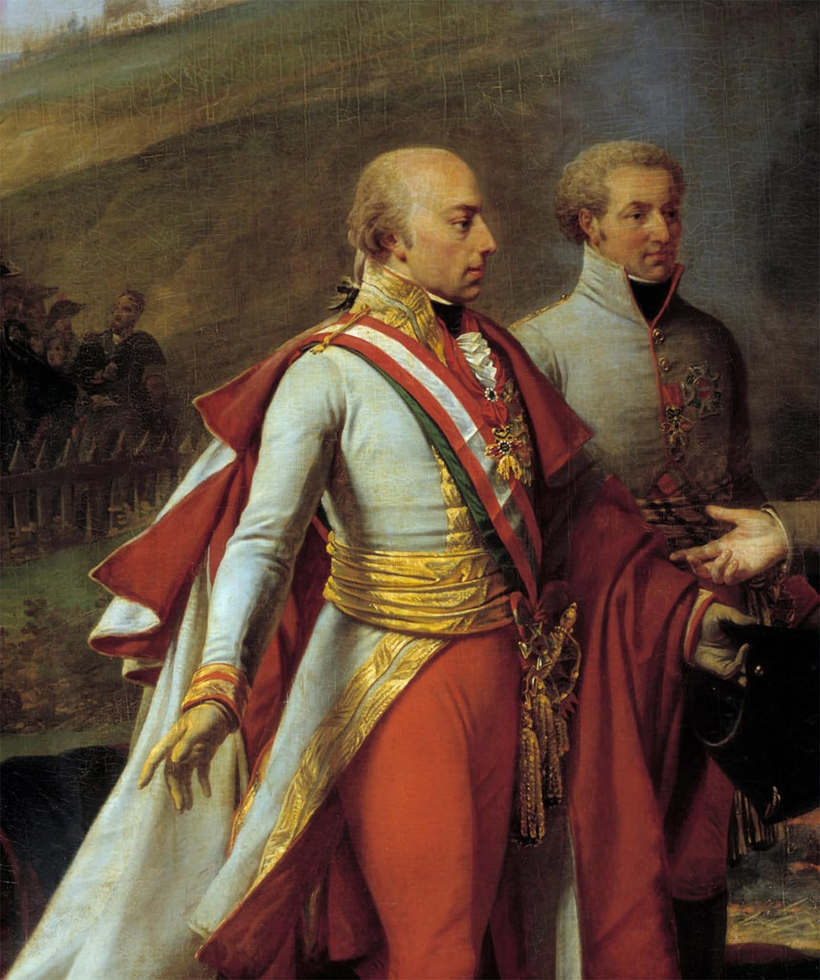 POSTERIIk Famous Print Pop Art Wall Art Graffiti Interview of Napoleon I and Francois Ii At Sarutschitz in Moravia by Antoine Jean Gros Art Prints for Home Decor 60x90cm