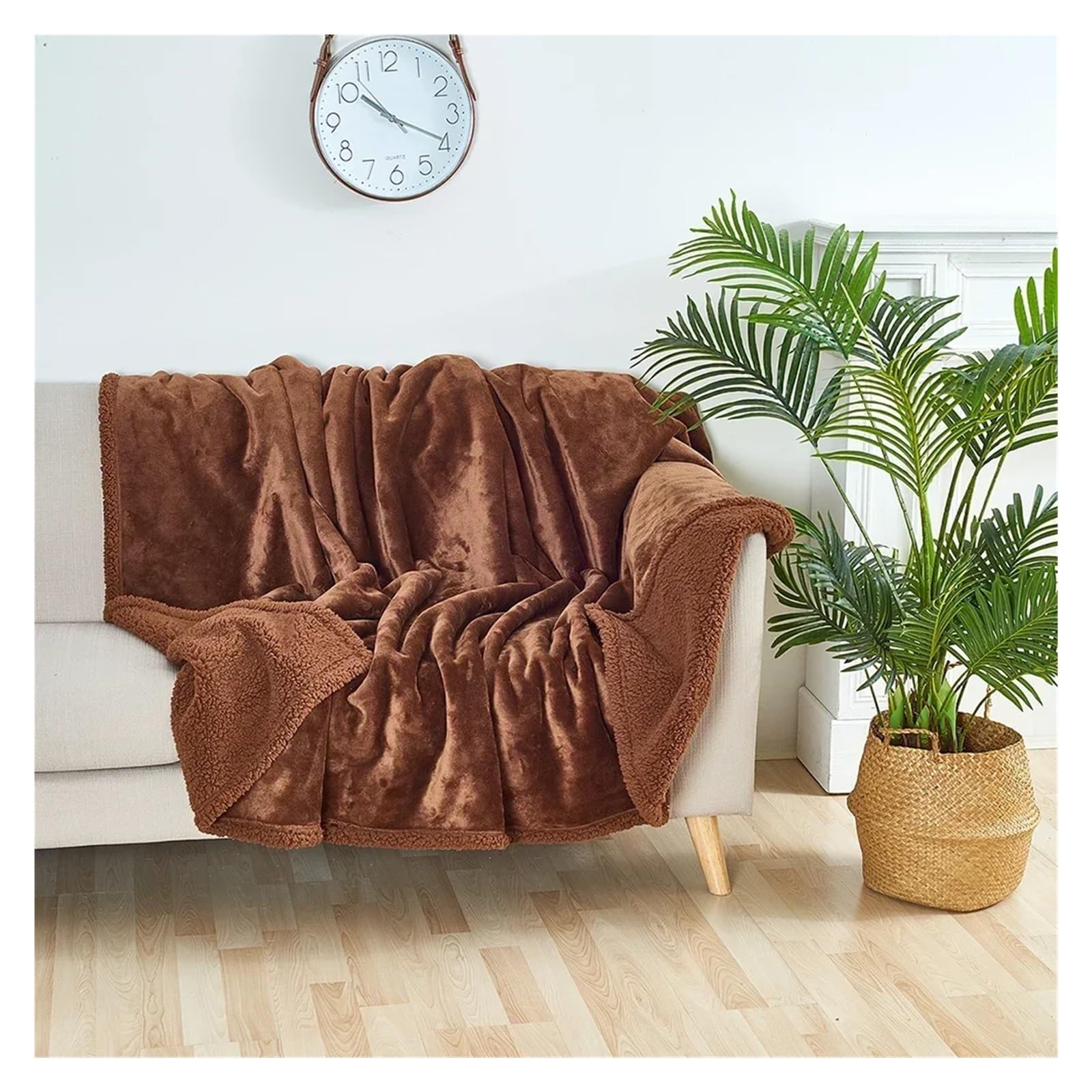 Manta impermeable for mascotas, a prueba de orina líquida, manta for perros, sofá cama, funda protectora de muebles de franela polar/mantas for camas para sofá, coche, cama(Coffee,XL (145x216cm))
