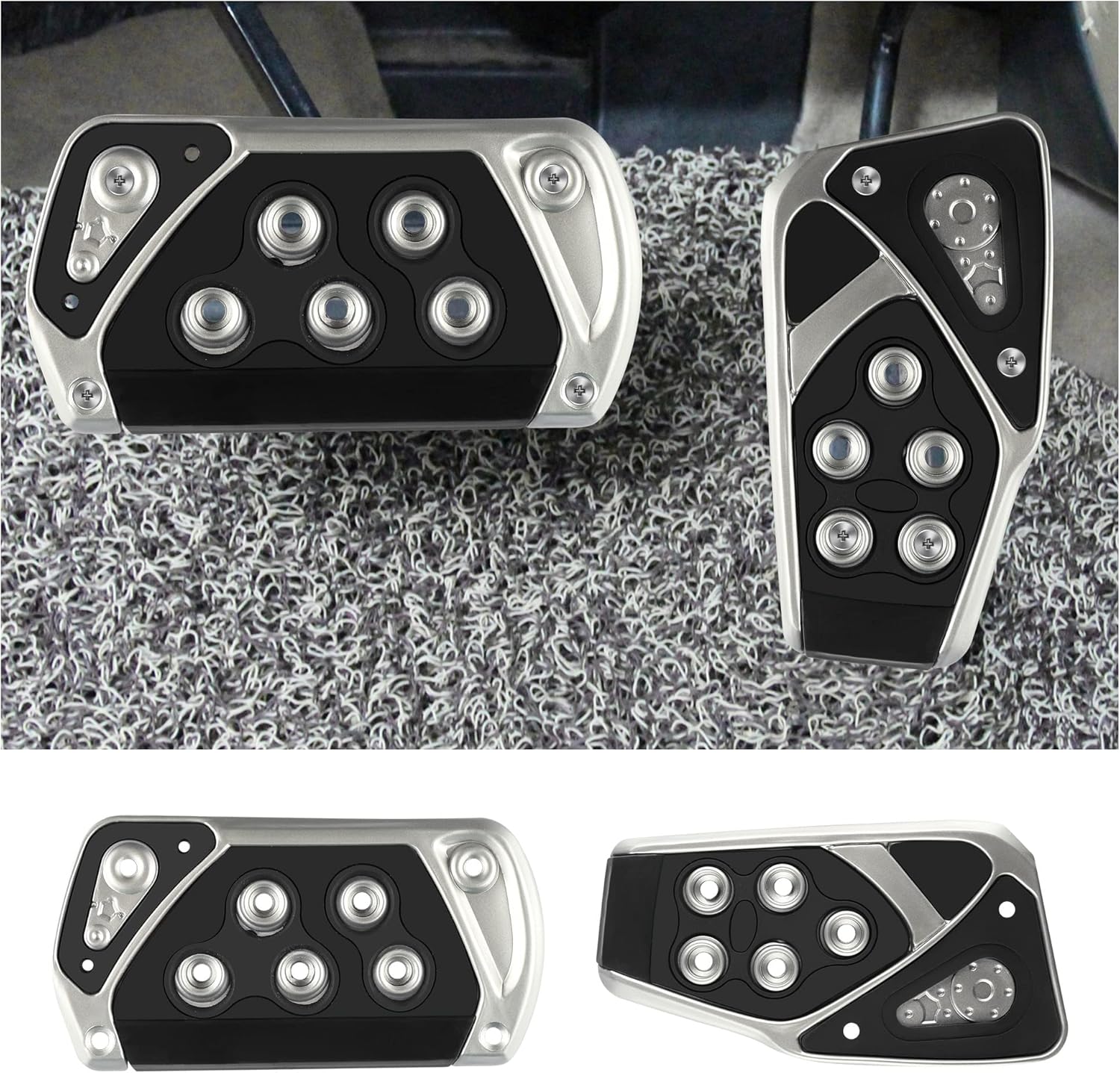 wedfish 2 PCS Upgrade AntiSlip Performance Automatic Pedal Cover Kit