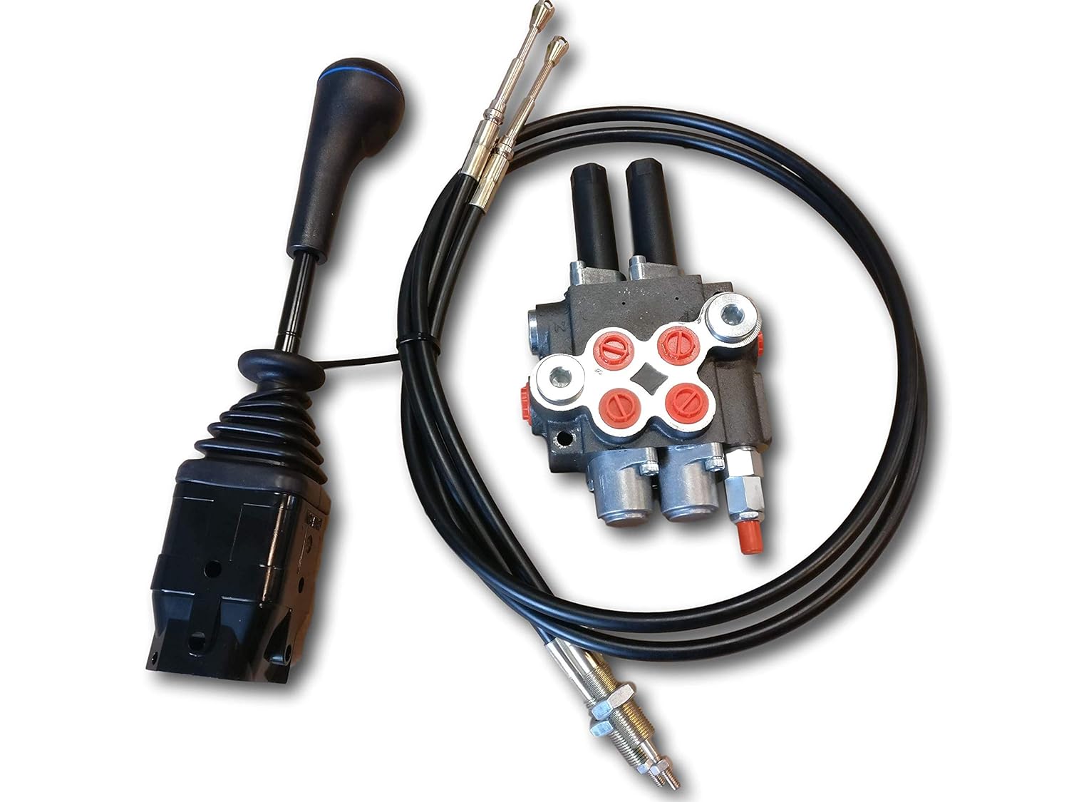 Cable Remote Control Valve kit 2 Spool Valve 80lpm/ 21gpm + Cables + Joystick Amazon.in