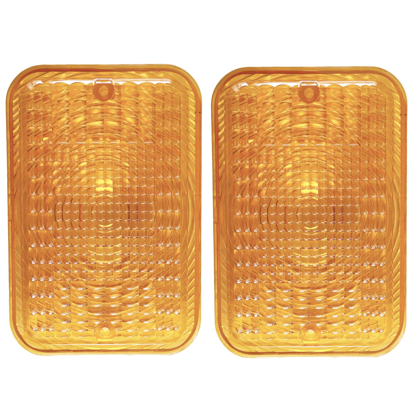 2X LVU18745 Amber Light Lens Compatible with John Deere 1025R