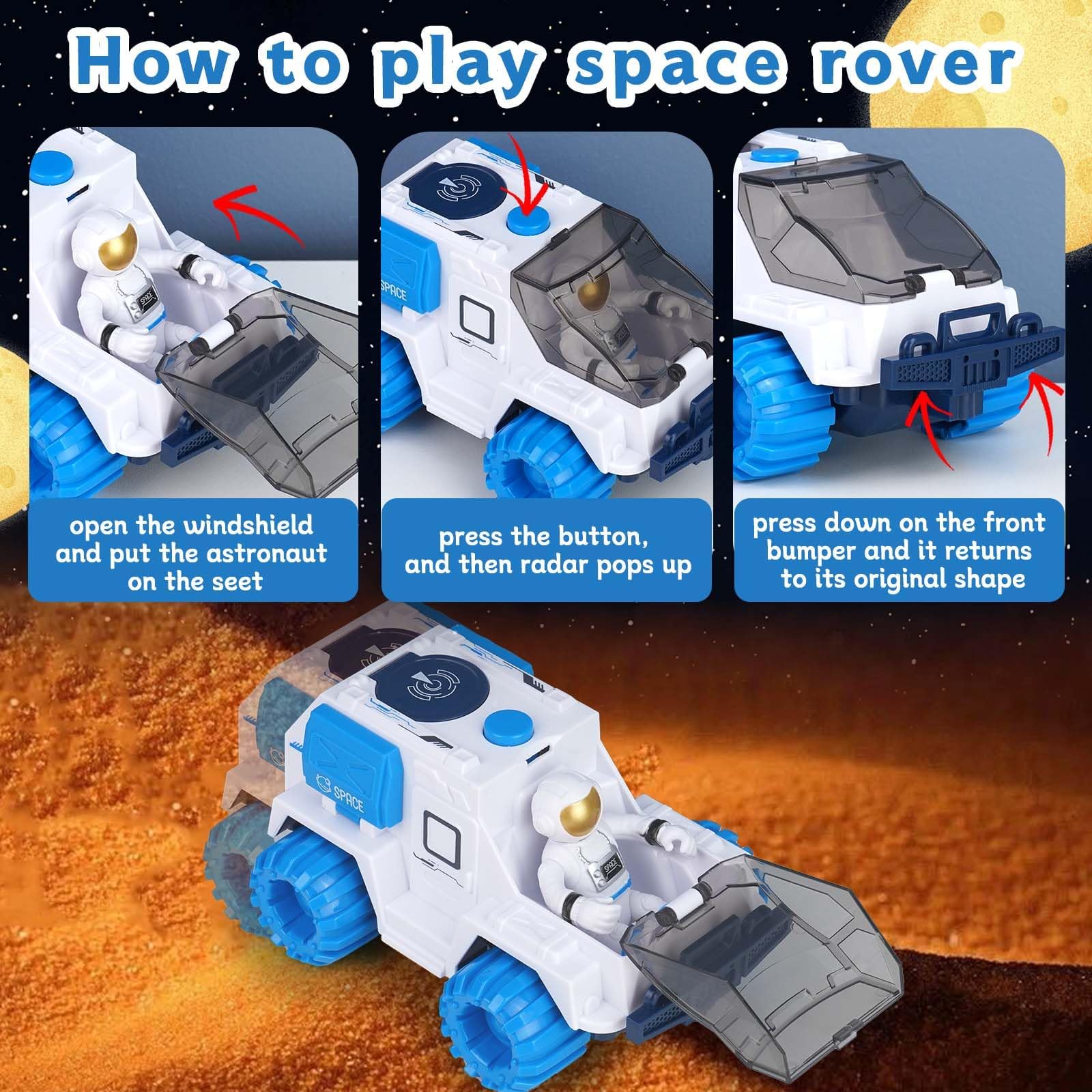 Space Shuttle Jouet fusée pour enfants, jouet spatial pour garçons et filles, jouet éducatif scientifique, figurines d'astronautes