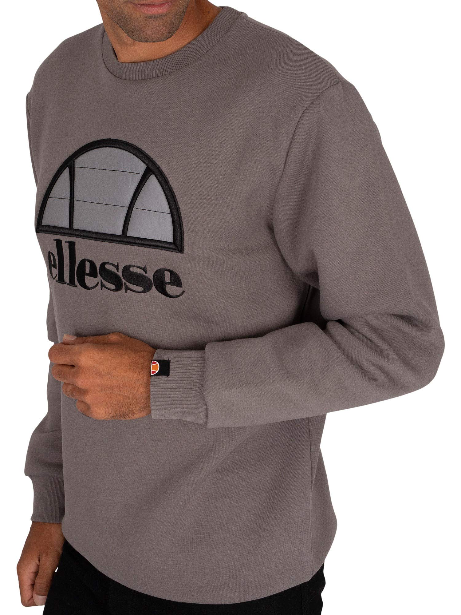 Ellesse Manto Sweatshirt Felpa, Uomo, Dark Grey, XS