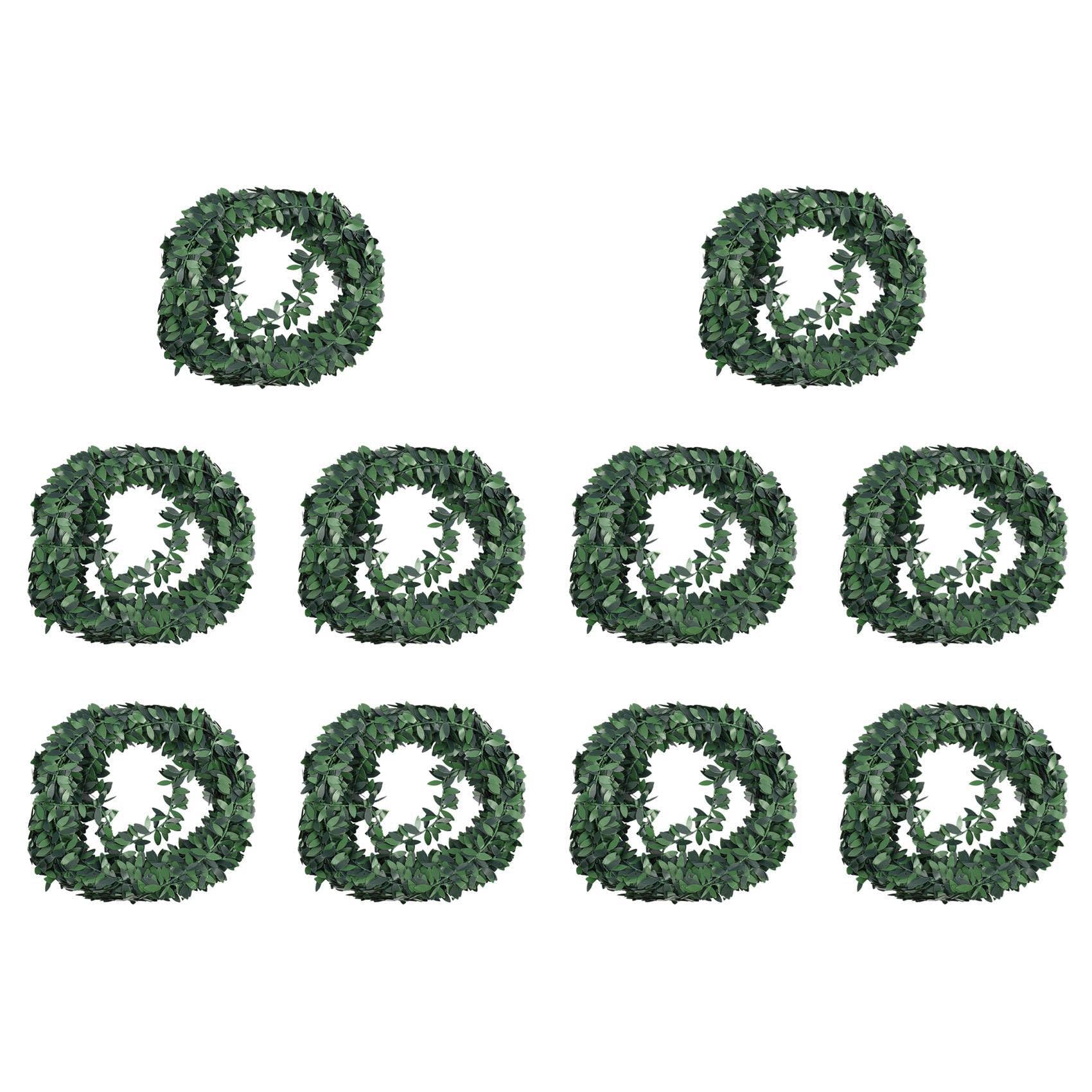 Vjsujehgy 10pcs 7.5M Artificial Ivy Garland Foliage Simulated Vine for Wedding Party Ceremony Diy Headbands