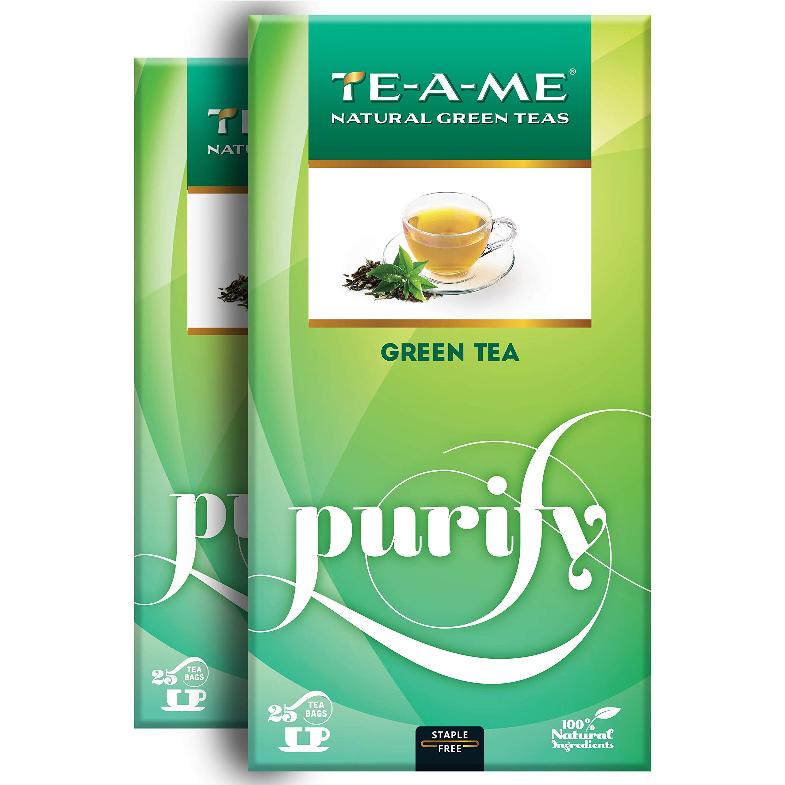 TE-A-ME Green Tea Bags – 25 Bags (Pack of 2) | Pure Green Tea | Green Tea Bags | GreenTea | 50 Tea Bags (B088RHJHZQ) Amazon Price History, Amazon Price Tracker