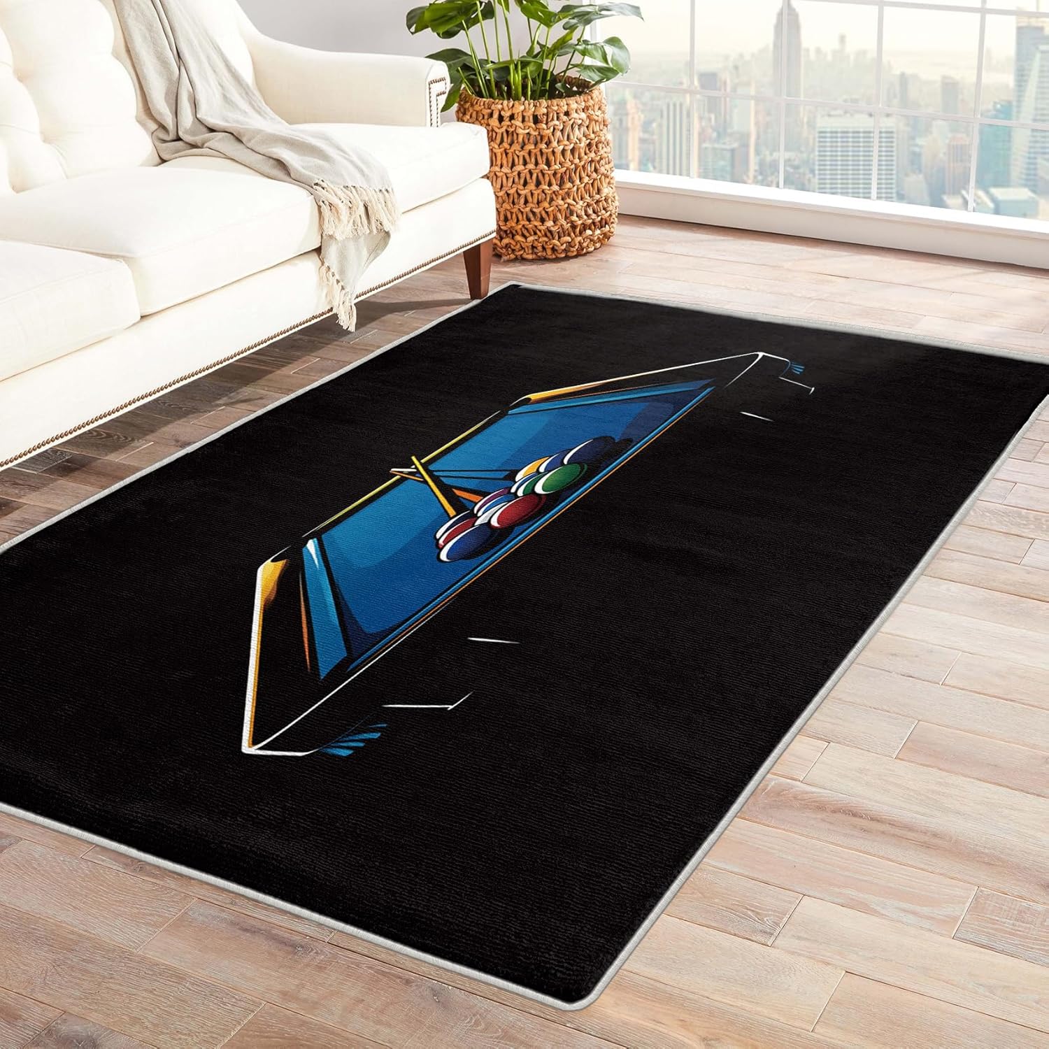 Amazon.com: XylQfirus Billiard Area Rug 2x3 Door Mat, Washable Pool ...