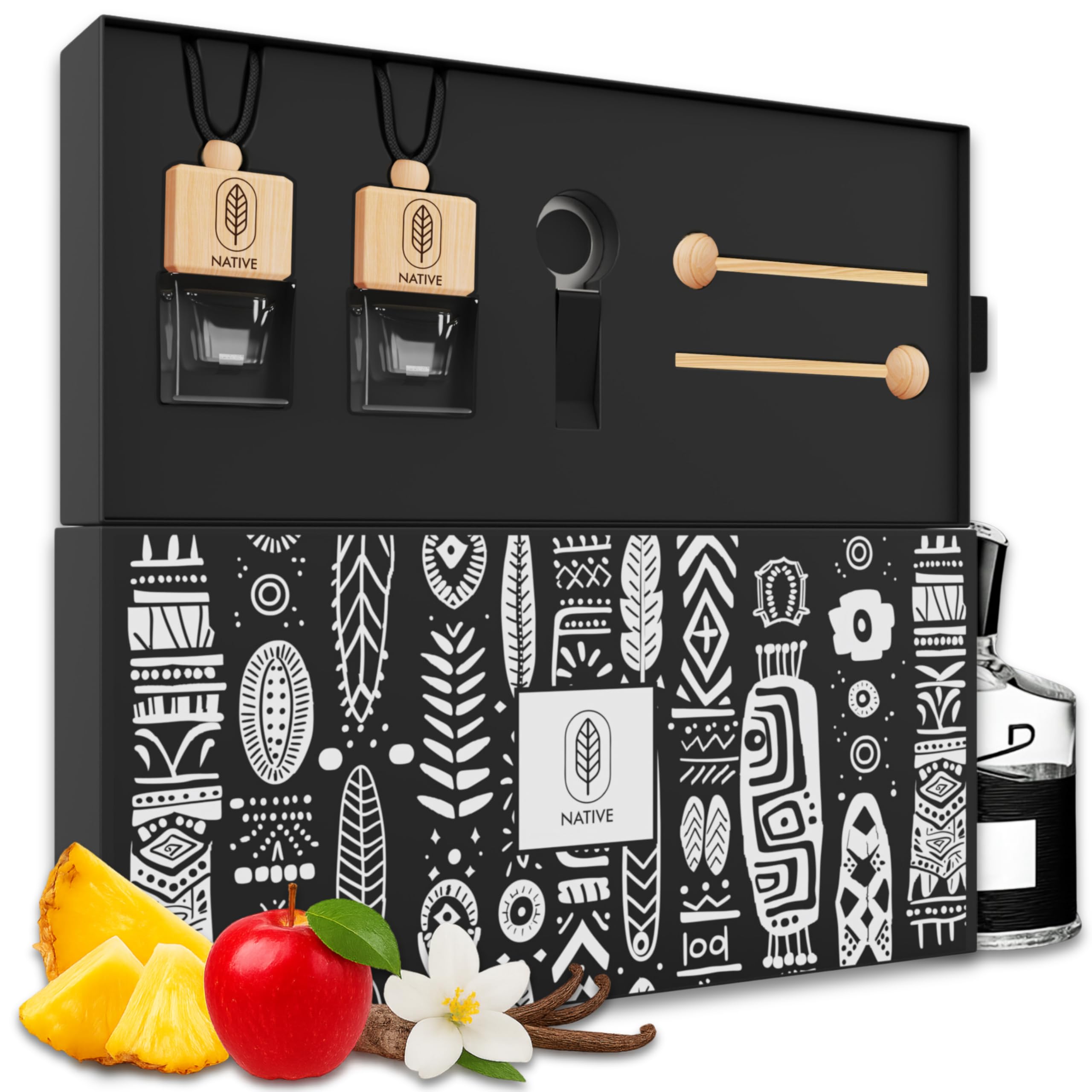 Creed Car Air Freshener | Inspired by Creed Aventus | Long-Lasting Fresheners Perfume Scent | Strong Car Diffuser with Odor Eliminator Technology | Premium Car Scent | Two 8 Ml Set | Made in USA