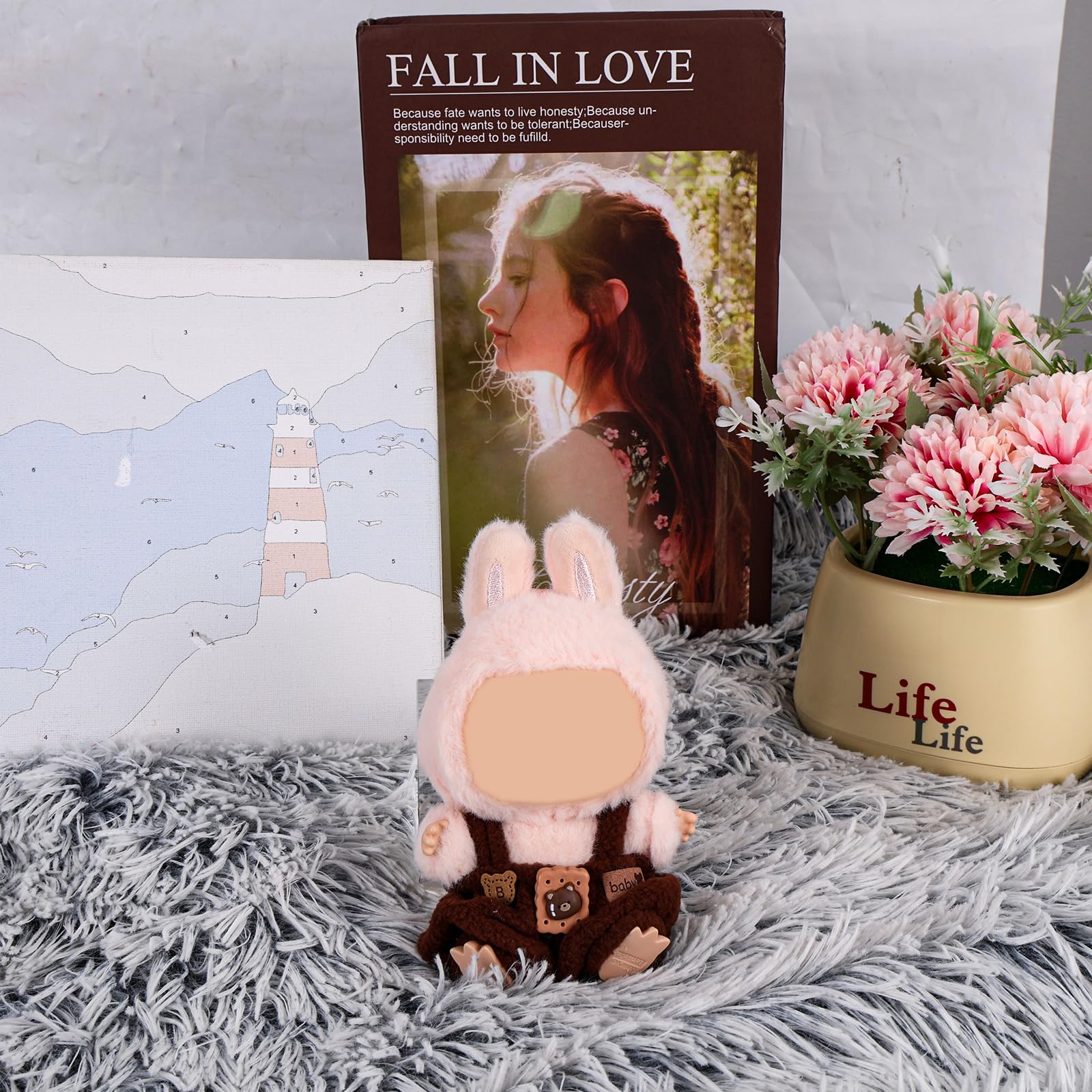 Clothes Accessories for Dolls, Brown Bear Overalls Cute Plush Doll Outfit Soft Outfit Accessories for Dolls Only Include Clothes - Image 4