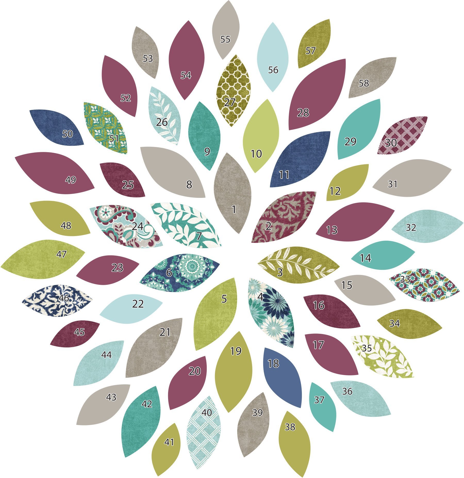 WallPops WPK2131 Large Wall Art Kit-Star Burst, Multi-Colour