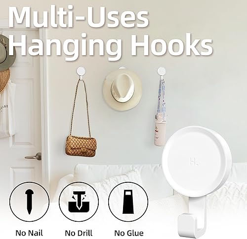 Miniatura 2 de Ganchos adhesivos, sin herramientas, ganchos fáciles de usar, pequeños ganchos adhesivos para colgar guantes de horno, utensilios de cocina, ropa,