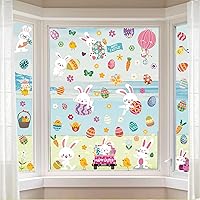 Vista 5 de Decoraciones Adhesivas de Ventana de Pascua para Ventanas de Vidrio Pegatinas Calcomanías