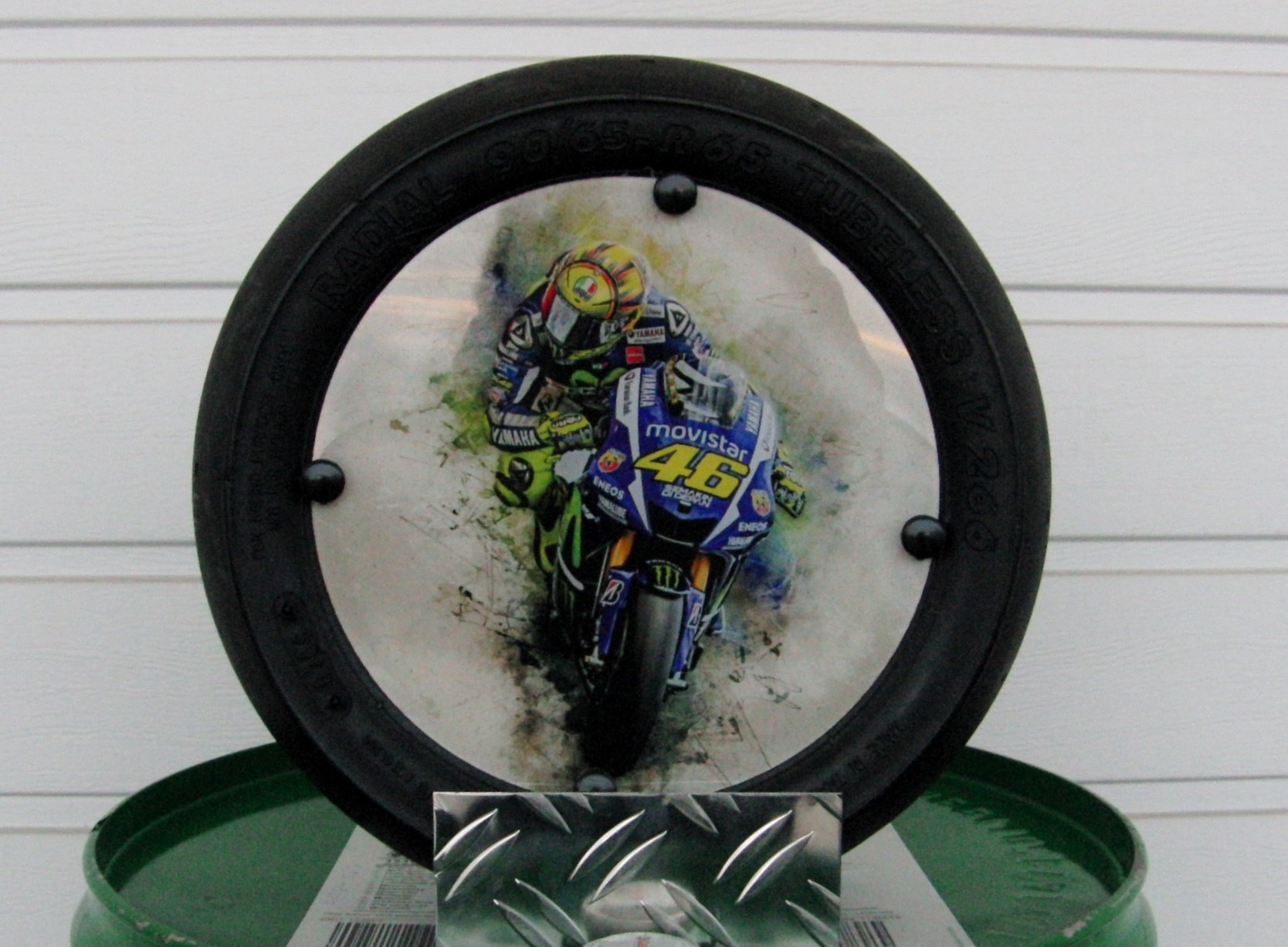 Rossi "Art" VR 46 Moto GP "Minislick" Motorsport Geschenk,