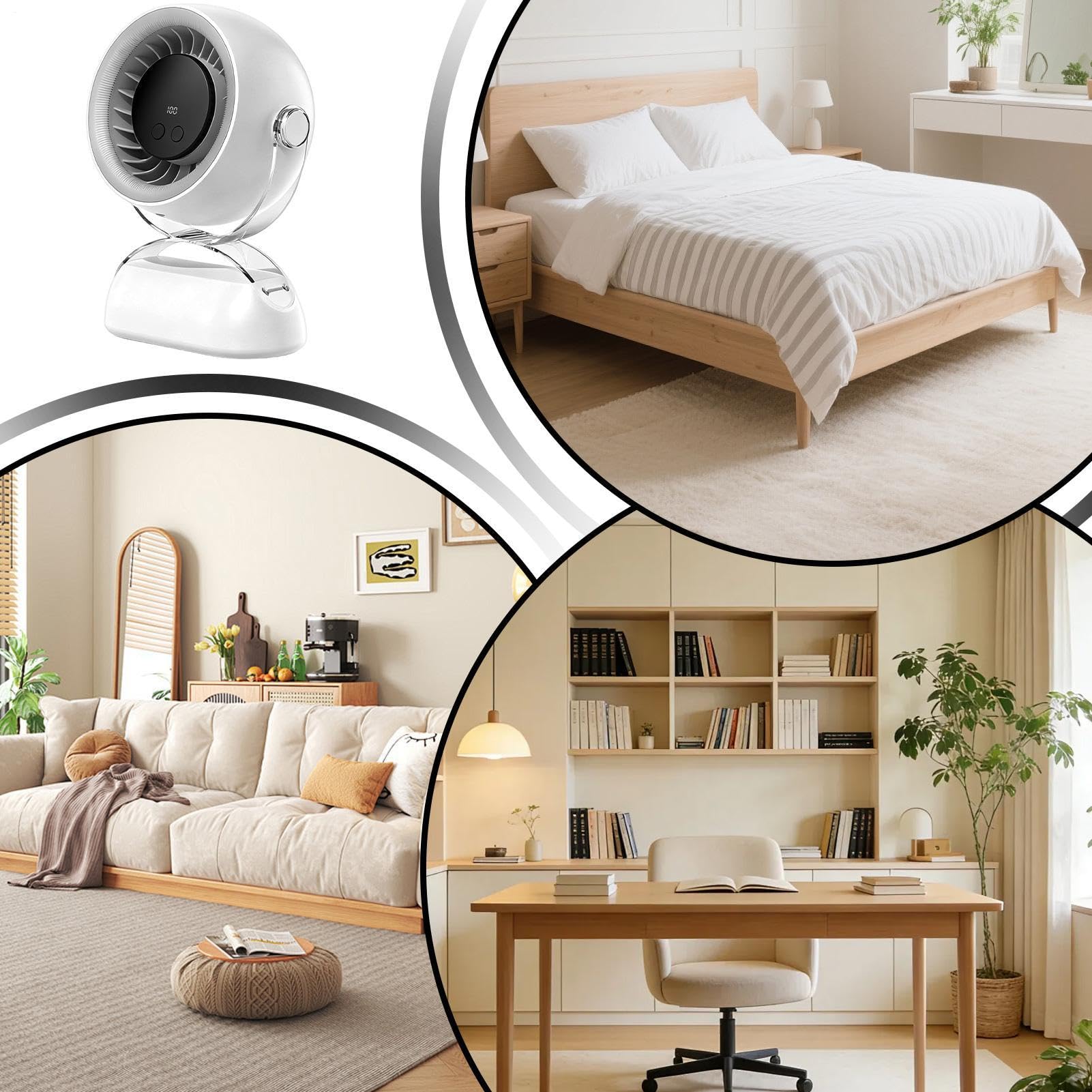 Ventilatore Portatile Per Scrivania Illuminato Multifunzionale 100 Velocità