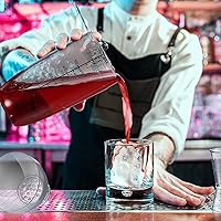 Vista 6 de 8 Pcs Plastic Cocktail Shaker Set 6 Pcs 24 oz Drink Shaker 2 Pcs Double Measuring Jigger Clear Plastic Bottle Tea Drink Mixer Cocktail Measuring Cup