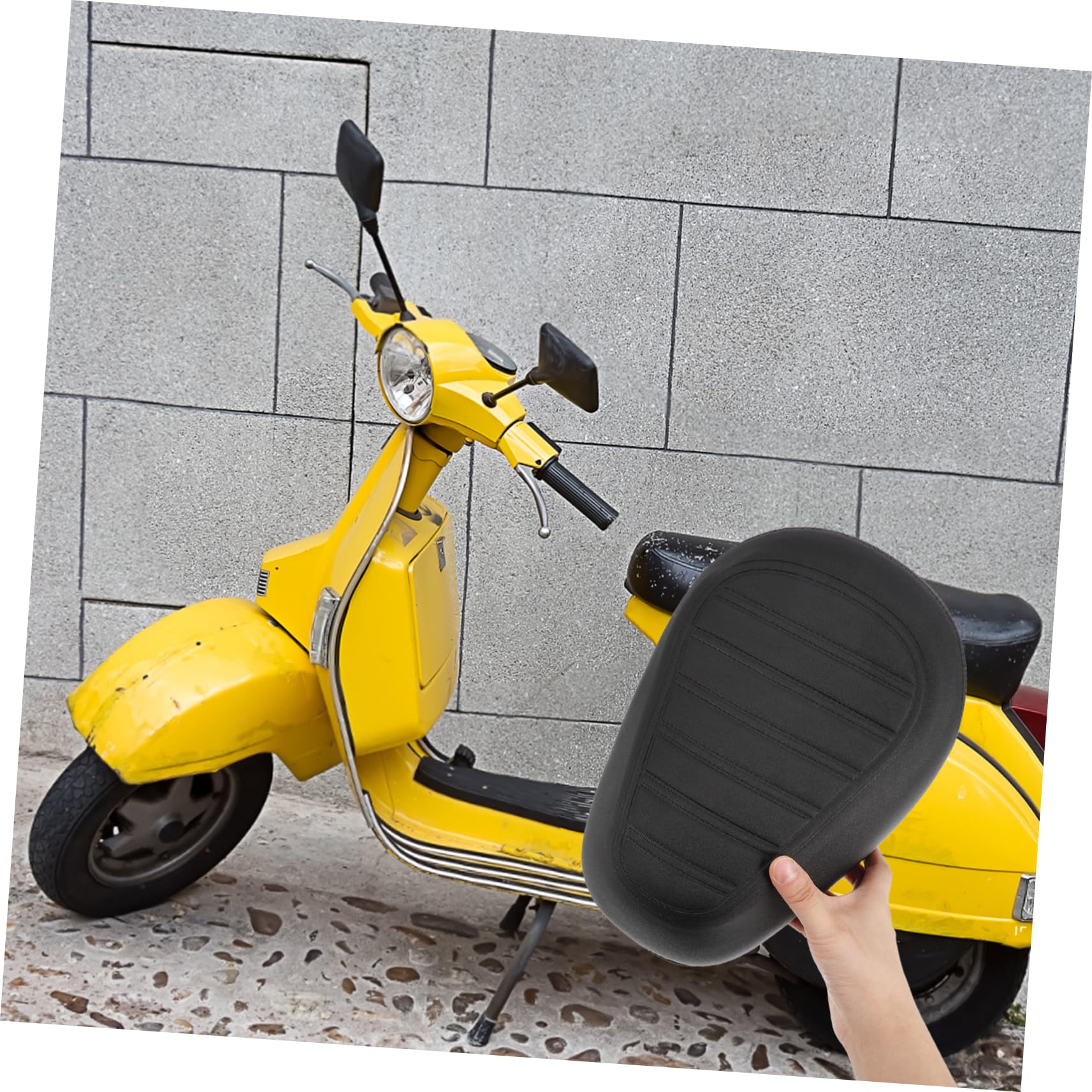 Gatuida Cuscino Confortevole di Elasticità Alta e Esperienza Guida in Spugna ad Sedile Posteriore Nero Bici Elettrica Biciclette e Veicoli Elettrici