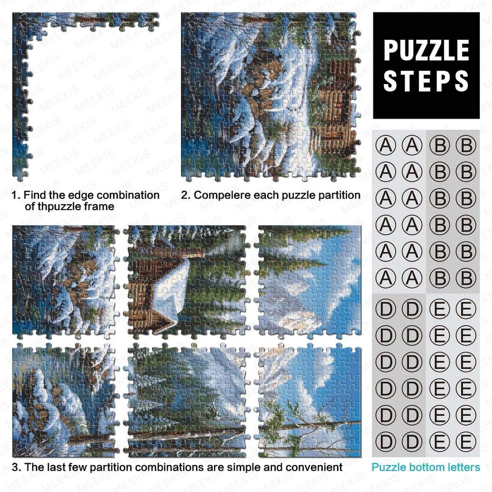 Puzzle 1000 Pezzi Mountain Cottage Per Adulti E Ragazzi – Gioco Educativo In Cartone/Legno, Ideale Per Relax E Tempo In Famiglia