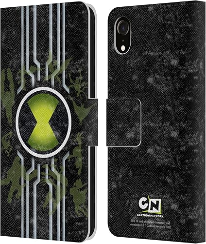 Head Case Designs Officially Licensed Ben 10 Alien Force Omnitrix Graphics Leather Wallet Case Compatible with Apple iPhone XR