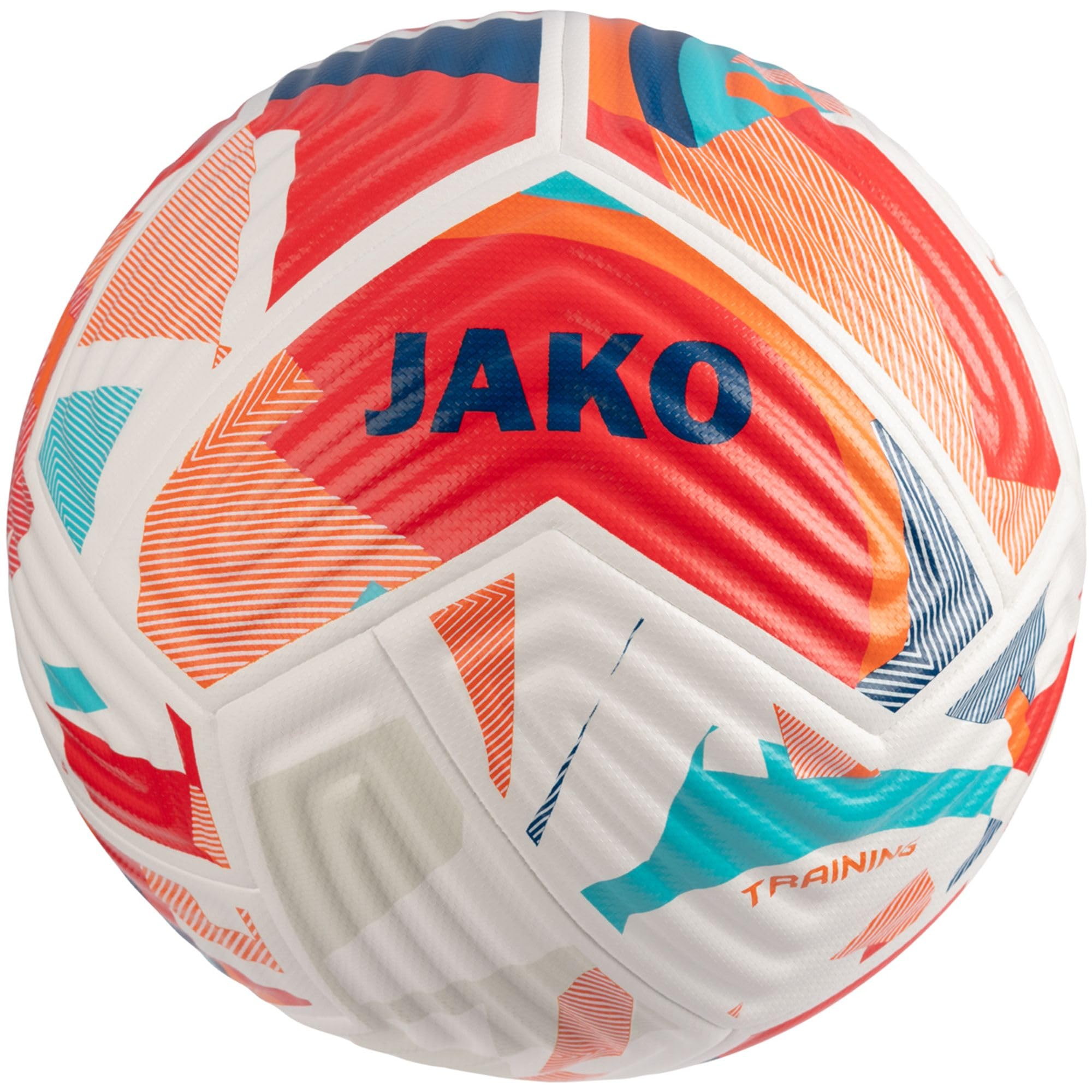 JAKO Piłka treningowa Flow, biała/Fluo Red/Navy, 5