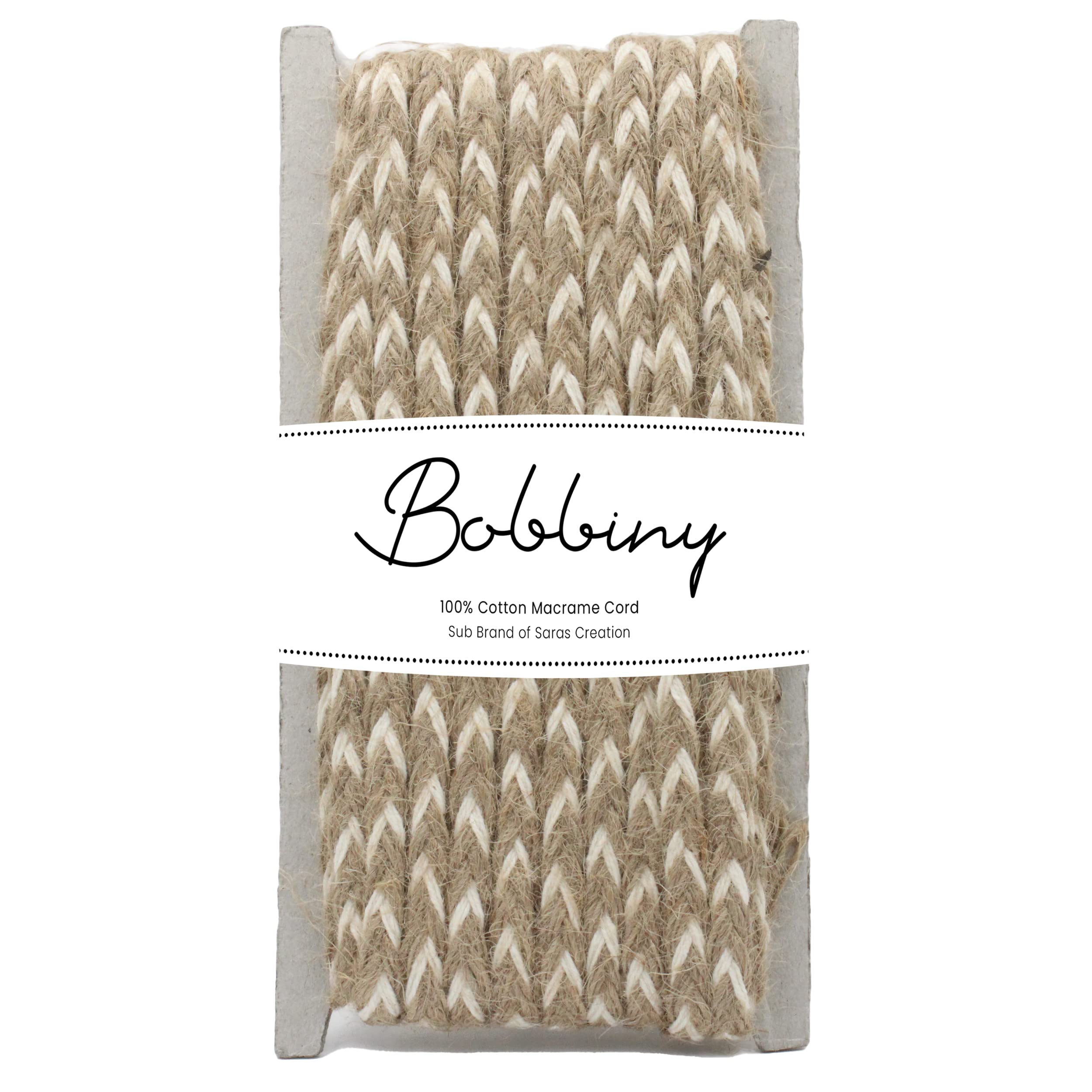 Bobbiny Natural Flat Braided Jute Twine Rope Linen Twine Rustic String Cord Rope DIY Rope Party Wedding Gift Wrapping Cords Thread and Other Projects | White | 8mm, 20 Meters (B0BCYJW64Q) Amazon Price History, Amazon Price Tracker