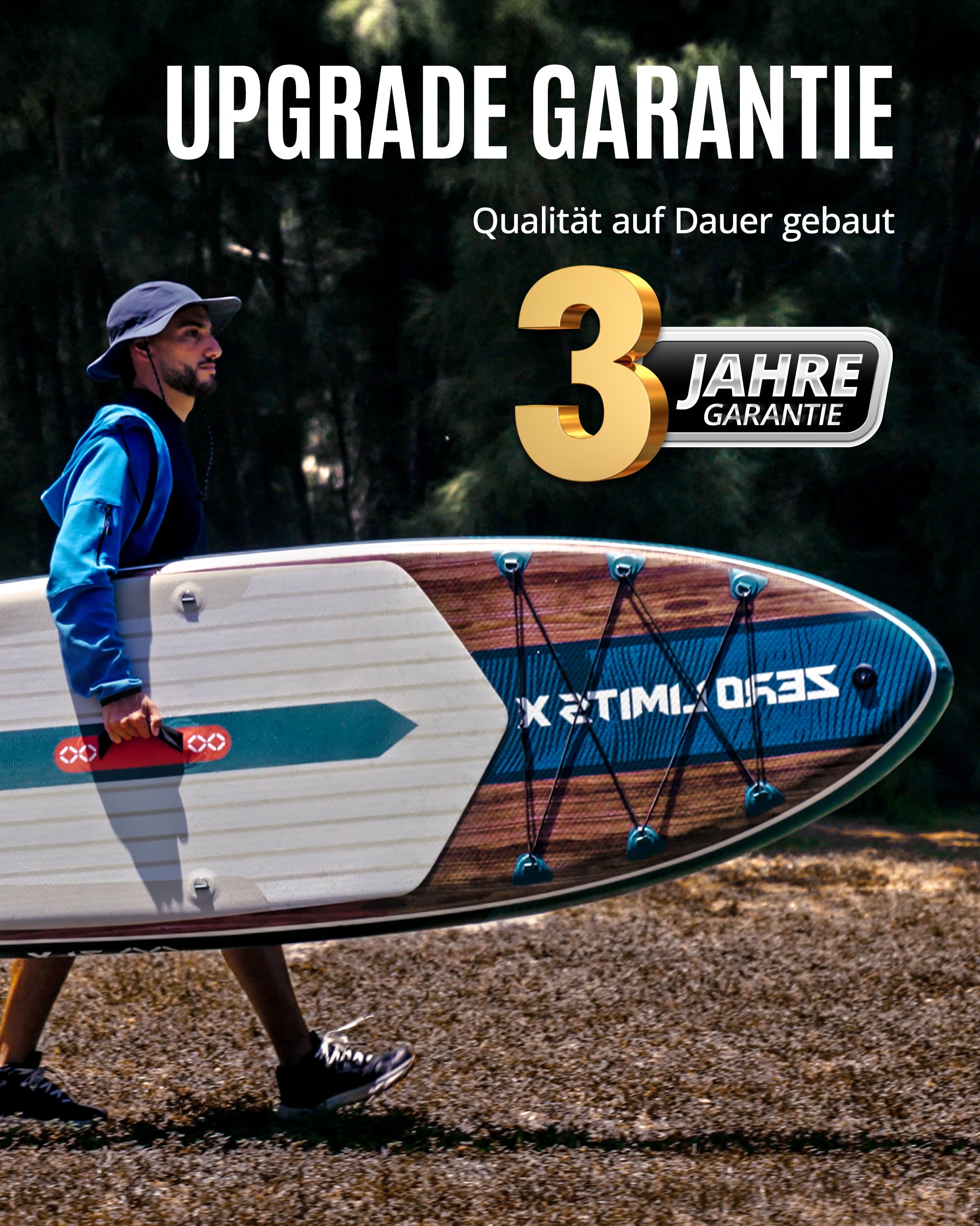 ZLX Stand Up Paddling Board 320x84cm,SUP Board Set,Stand Up Paddle mit Einzigartige Mittelfinne,Rutschfester Deckpad,Standup Paddle Board 200kg Tragkraft,für Erwachsene,Anfänger,alle Könnensstufen