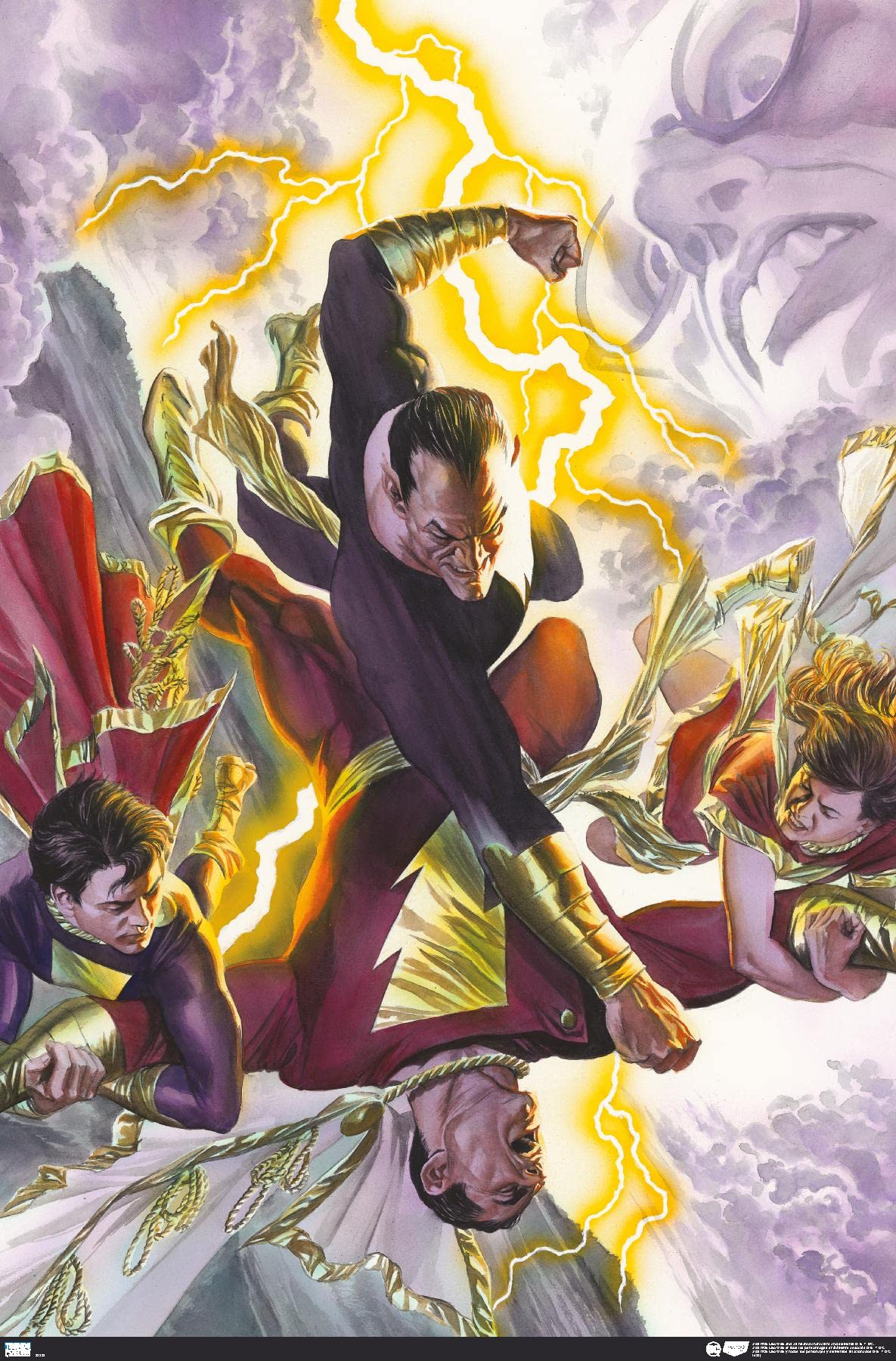 ADAM LISTER アダムリスター　スターウォーズ　50 シルクスクリーン DC Comics Justice League - Black Adam and Shazam Wall Poster