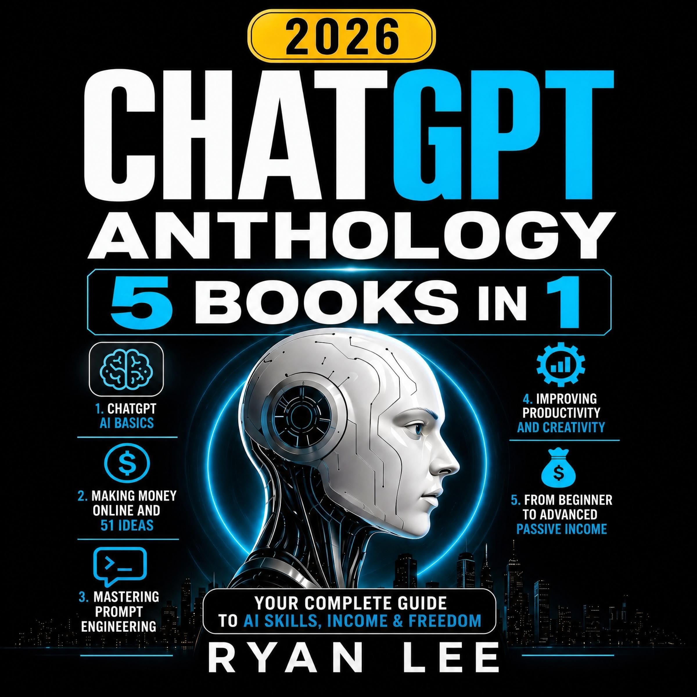 Cover art for ChatGPT Anthology: 5 Books in 1