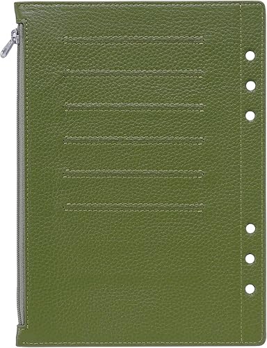 Miniatura 10 de Moterm Flyleaf con cremallera para organizador A5 - con ranuras para tarjetas (Pebble-Mustard)
