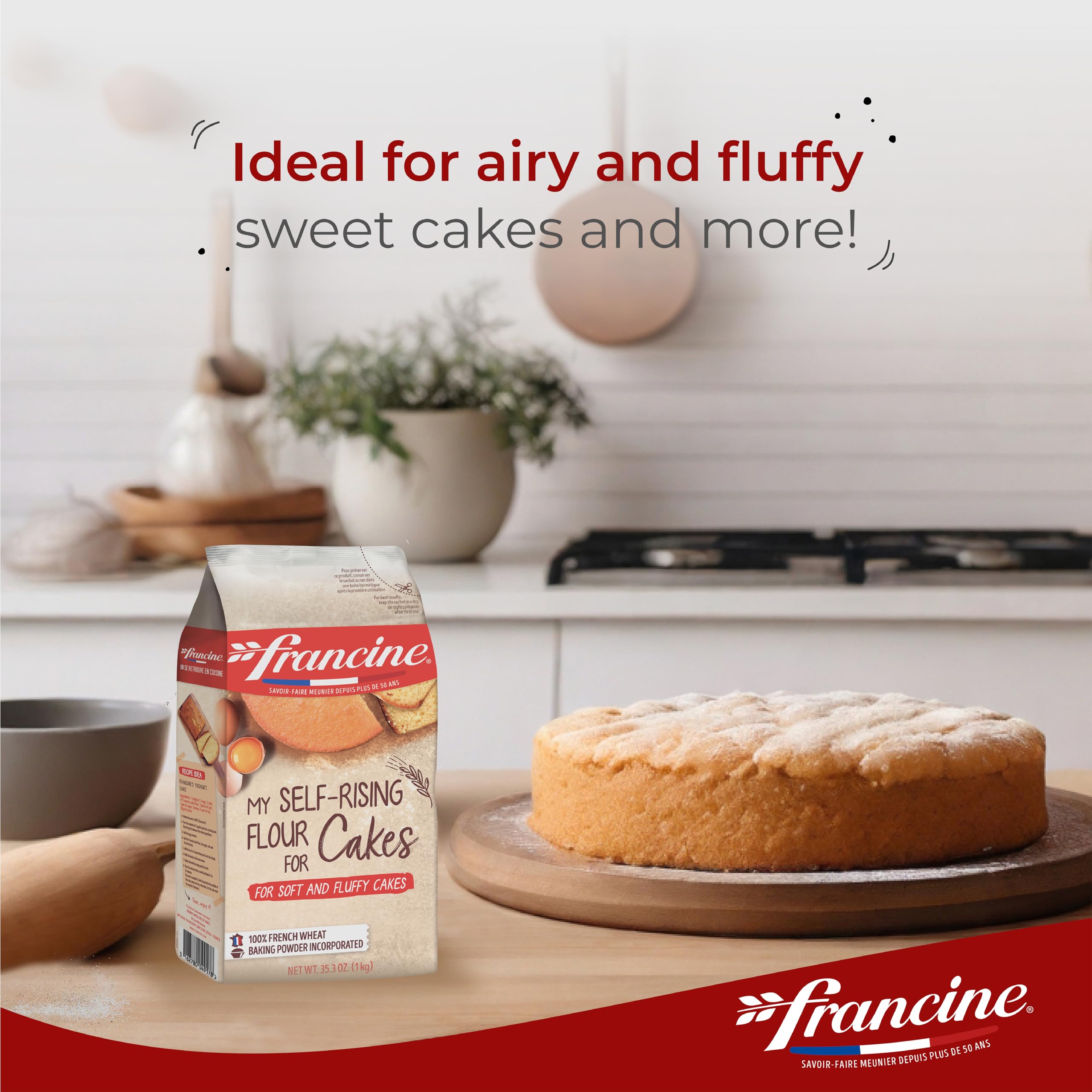 Amazon.com : Francine Farine de Ble Pour Gateaux - French Imported