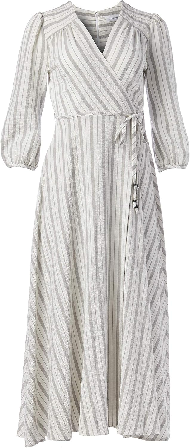 Calvin Klein Women's Faux Wrap Maxi ...