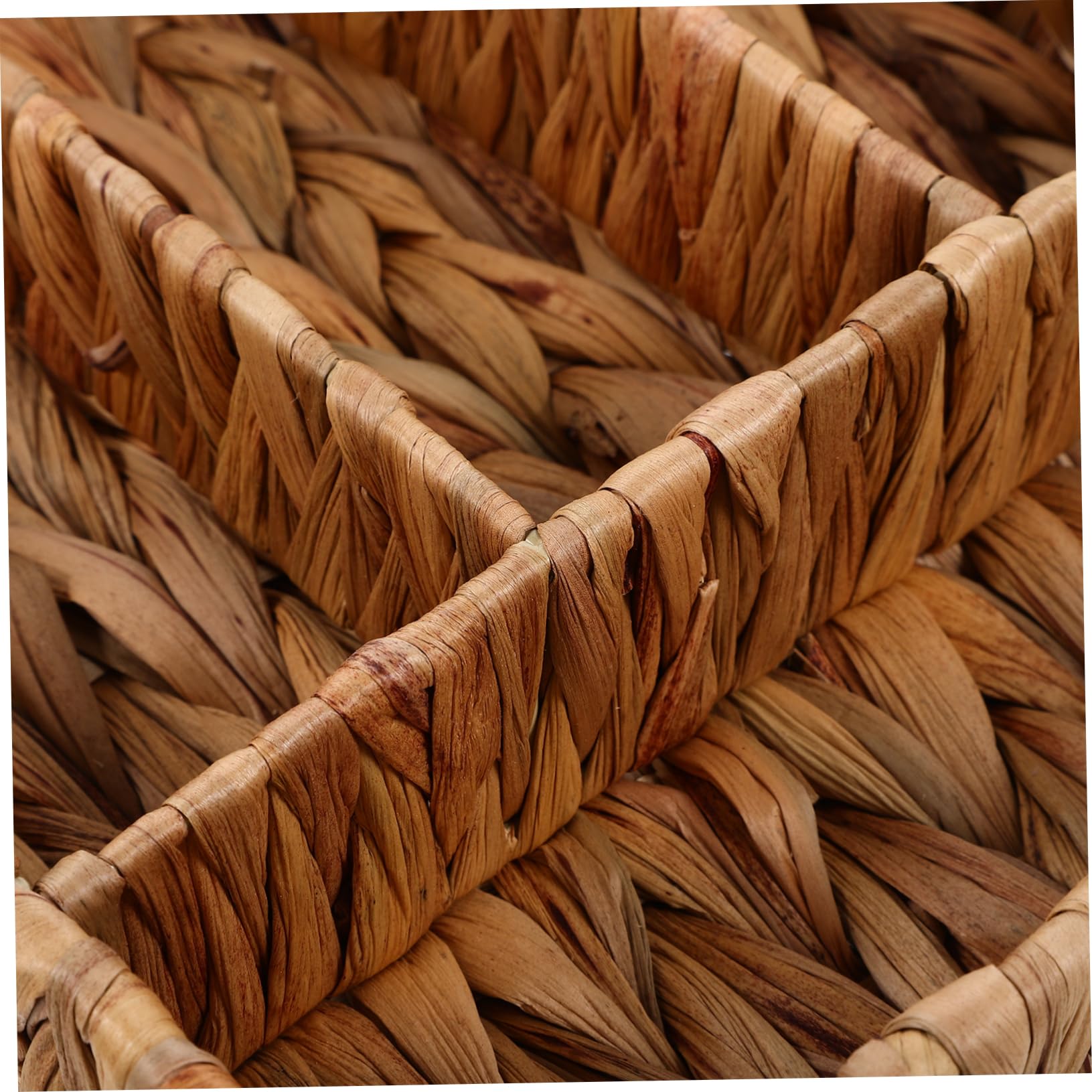 Zerodeko Cesta Para Cubiertos De Cestas De Mimbre Para Servir Organizador De Cubiertos De Mimbre Soporte Para Cubiertos Bandeja De Utensilios Cámping Cesta De Almacenamiento Planchar