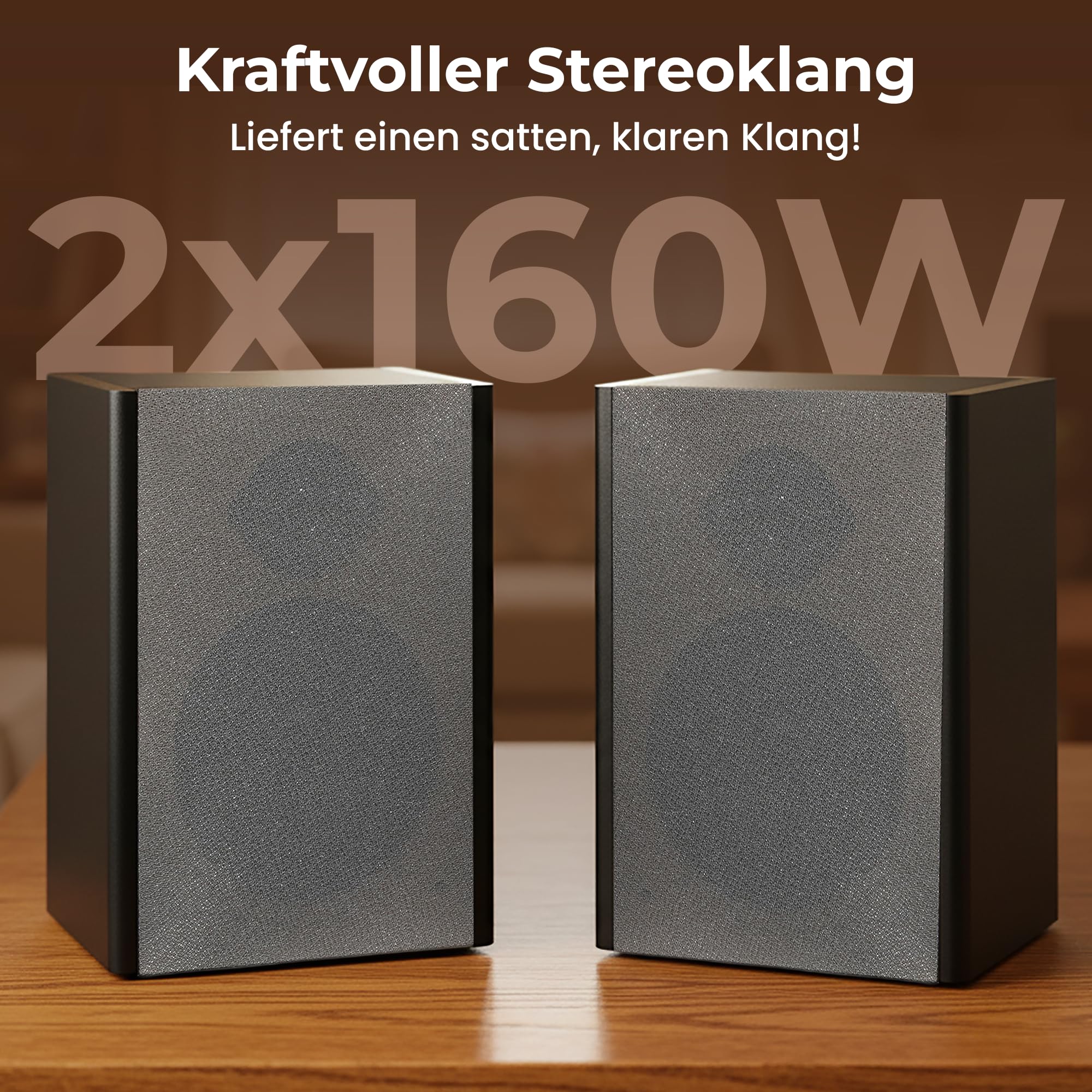 Reflexion Plattenspieler mit Lautsprecher & WLAN | Retro HiFi Anlage mit DAB+, Internetradio, Bluetooth, CD, USB-MP3 Aufnahme, Farbdisplay, Wecker & Sleep-Timer – Komplettsystem inkl. Fernbedienung