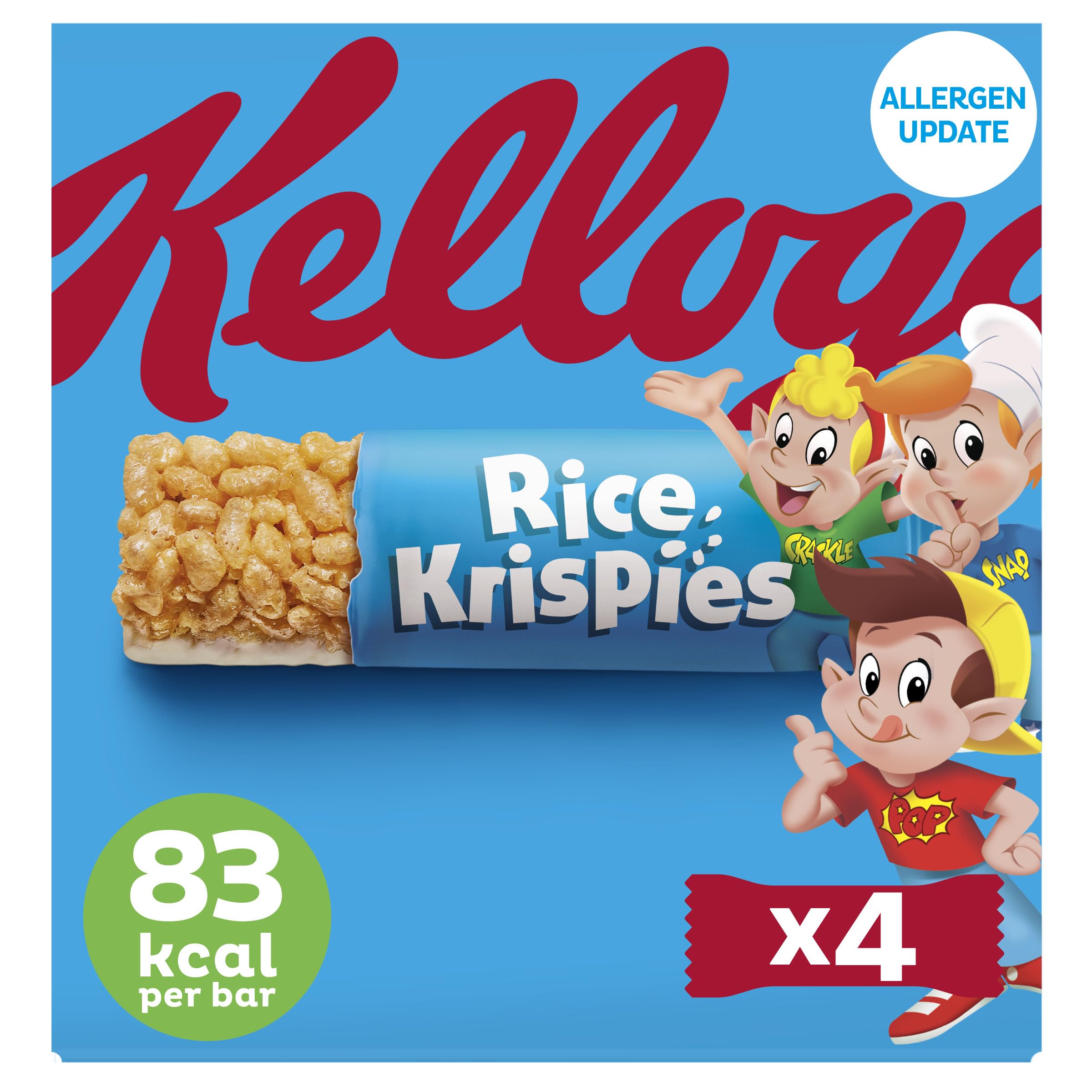 Kellogg's Rice Krispies Breakfast Cereal Bars 4 x 20g