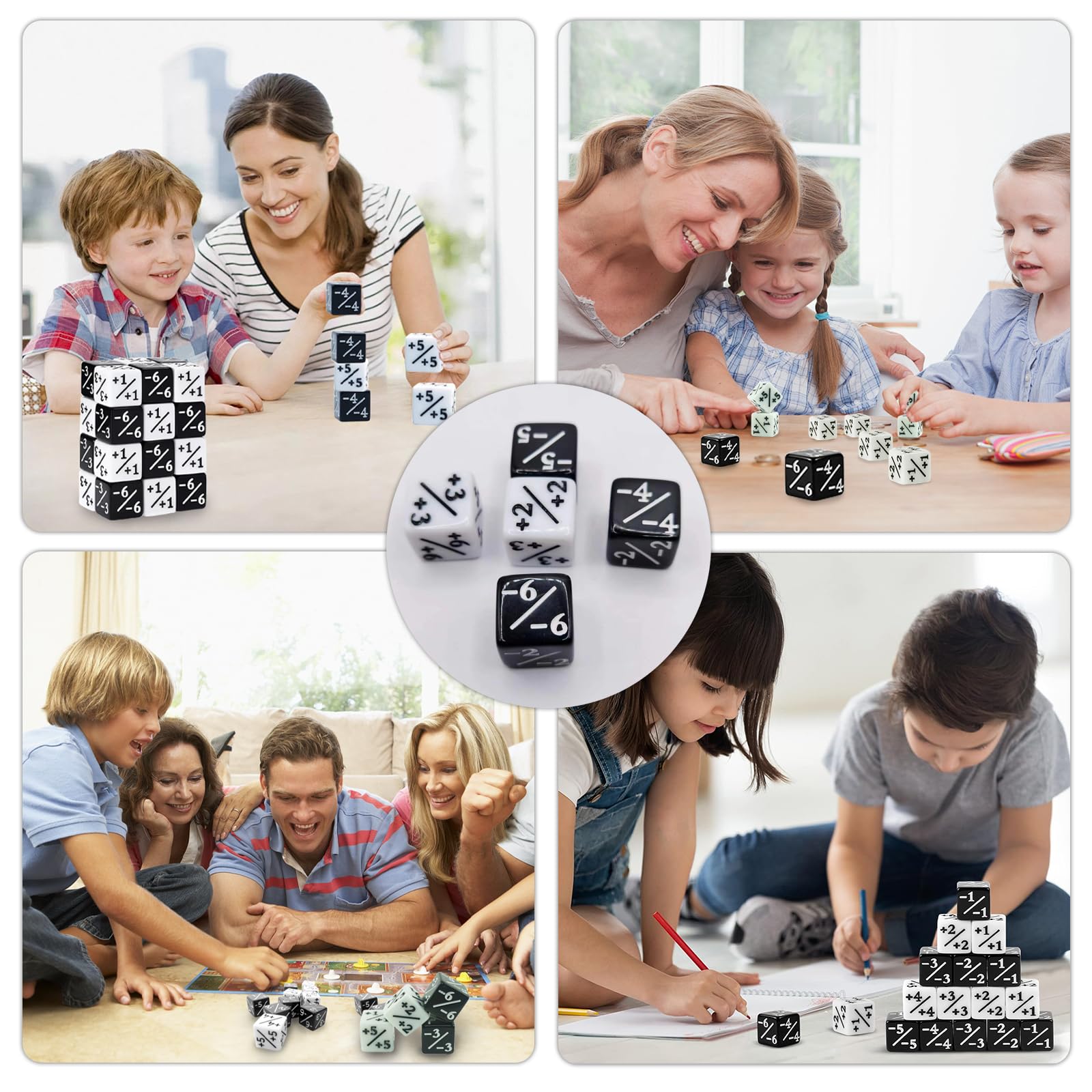 Yuannee Würfel Zähler Set - 48 Stück Acryl Würfel Für Kartenspiele & MTG