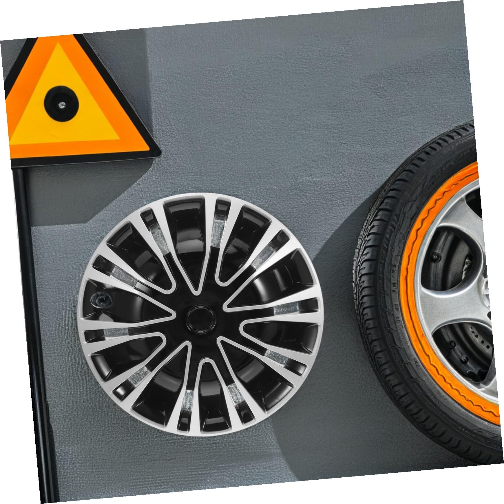 Cabilock Couvre-moyeu de Roue Décoratif pour Voiture SUV Camion Cache-moyeu Centre Jante Résistant et Pratique