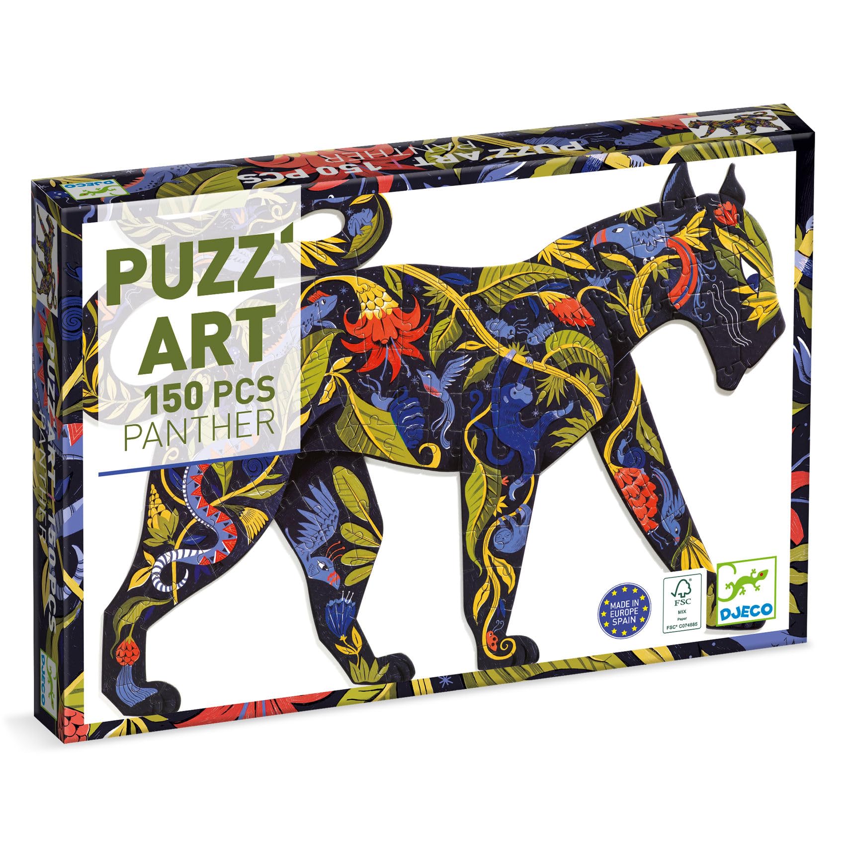 Djeco Multicoloured Panther Puzzle - 150 Pieces