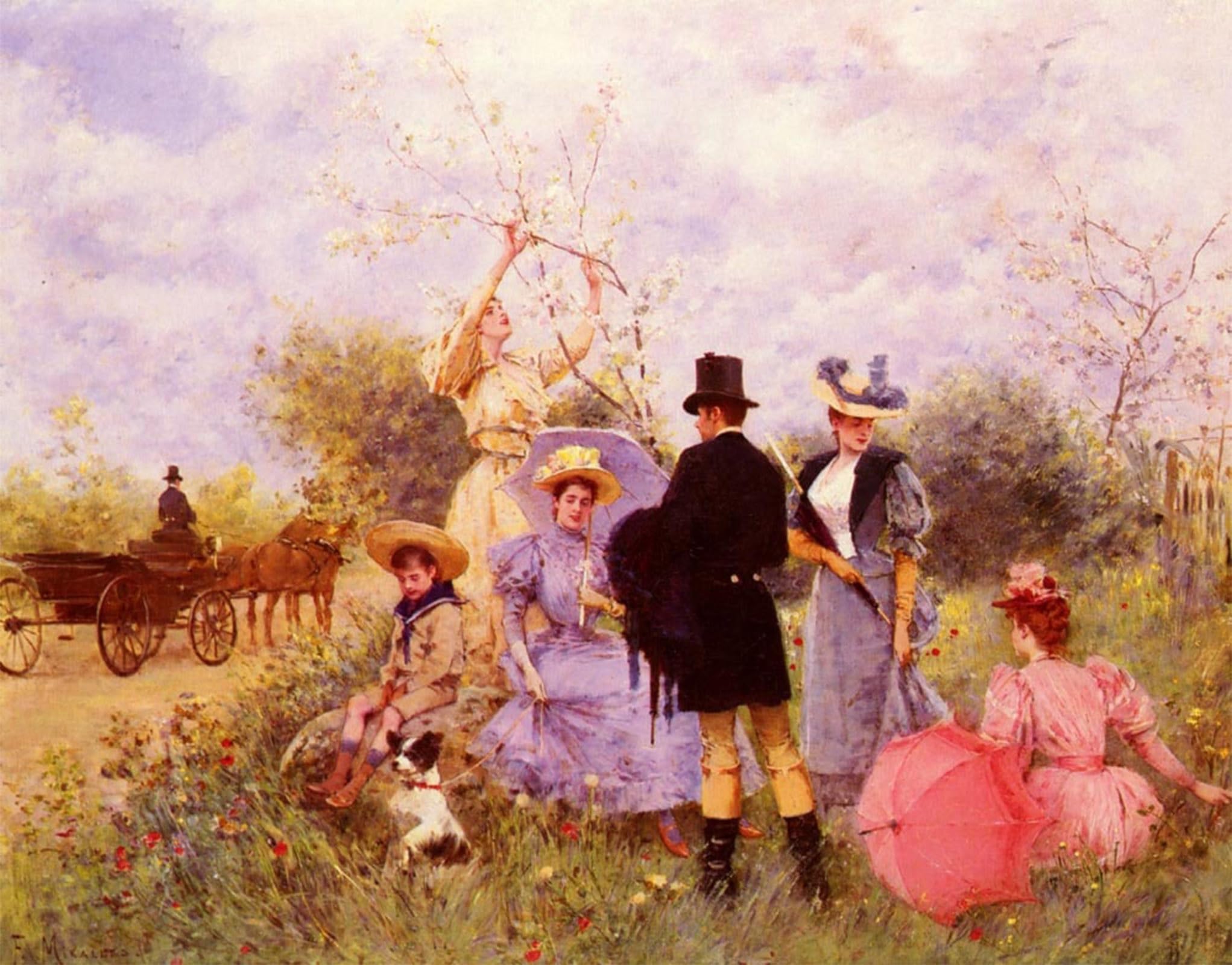 ARTXLXXBN Famous Prints Artwork Pictures Poster Painting Art Flores Silvestres Francisco Miralles Artwork Landscape Pictures for Home Decor 60x90cm