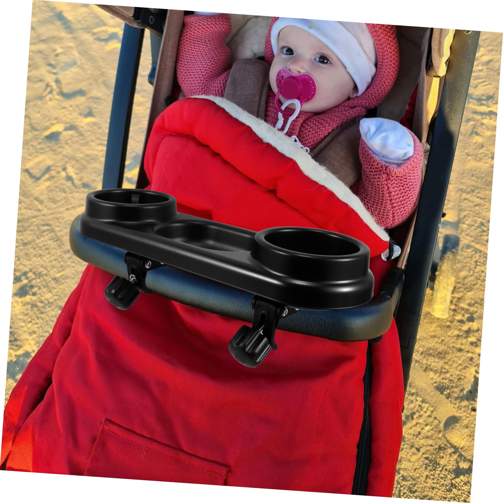 Plateau De Rangement Pour Poussette Support Léger Avec Porte-gobelet Et Assiette à Nourriture Pour Garçon Fille Et Utilisation Quotidienne