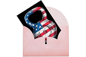Kettlebell Barbell USA Flag Dumbbell Cards