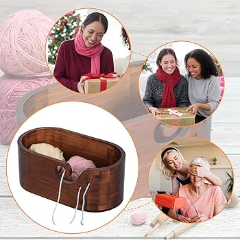 Amazon | 編み物用ヤーンボウル - 編み物用木製ヤーンボウル