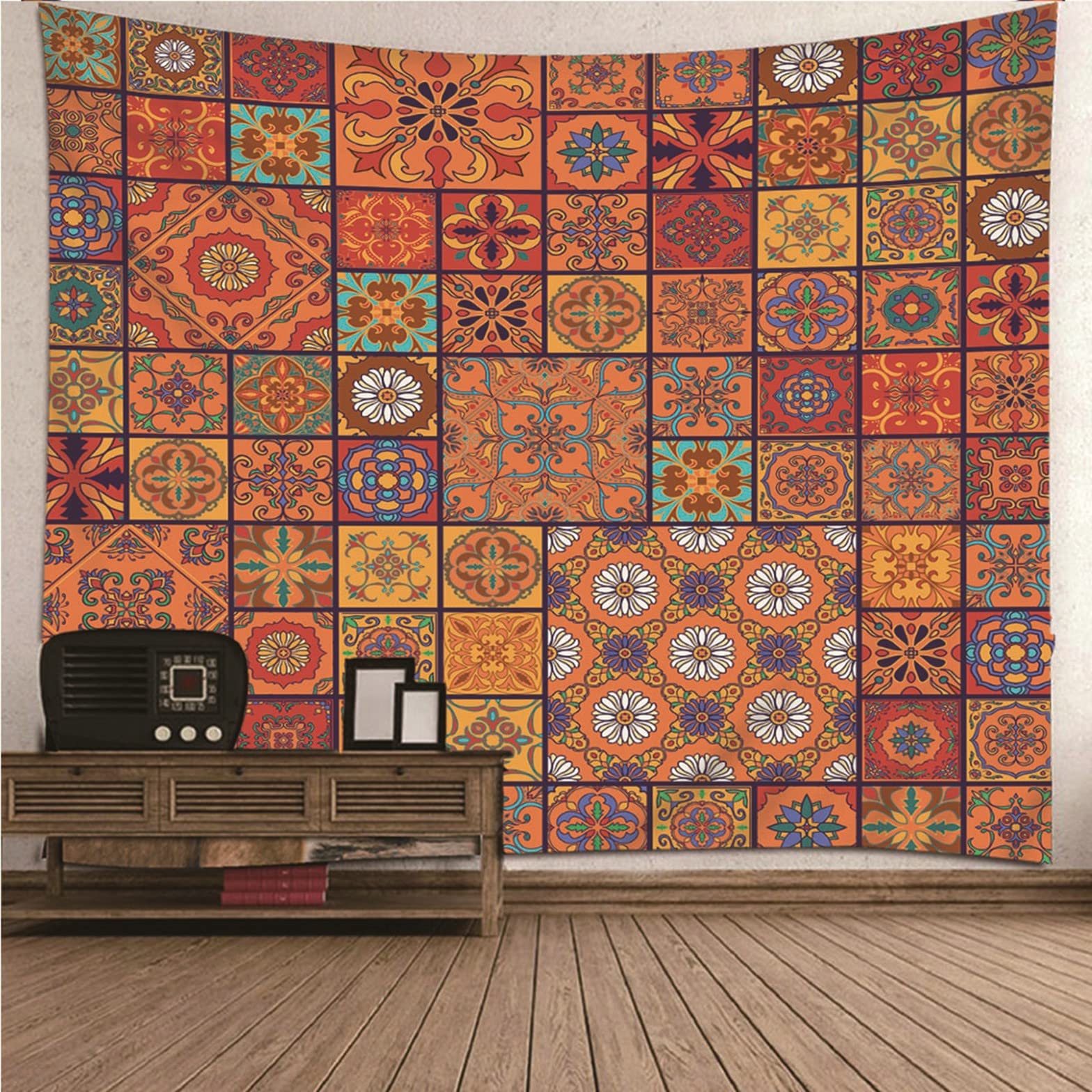 Ethereval Trippy Tapestry xl Wall Cloth Art For Bedroom Retro Multicolor Pattern Psychedelic Tapestries Hangings Kids Wall Fabric Decorations 260x240cm