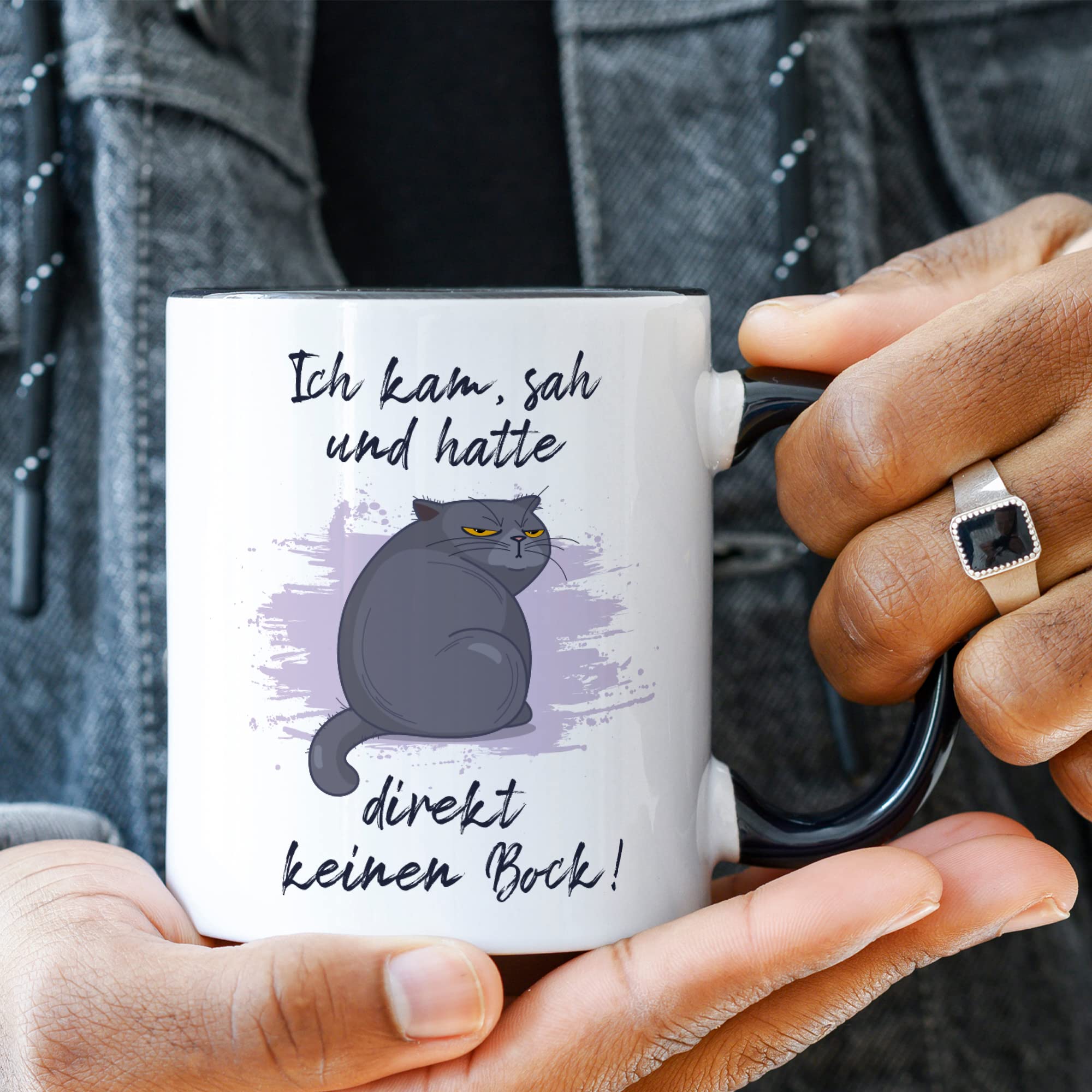 Kaffee Ich Kam Sah Und Hatte Direkt Keinen Bock Bär Lustig T-Shirt