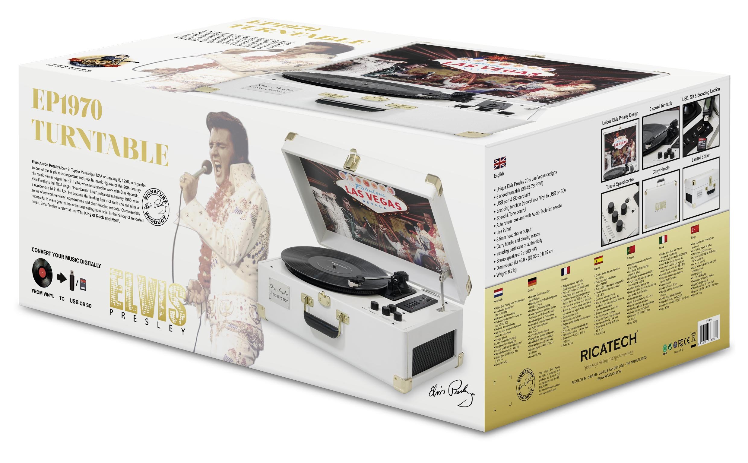 Amazon | Official Elvis Presley Turntable EP1970 Limited Edition