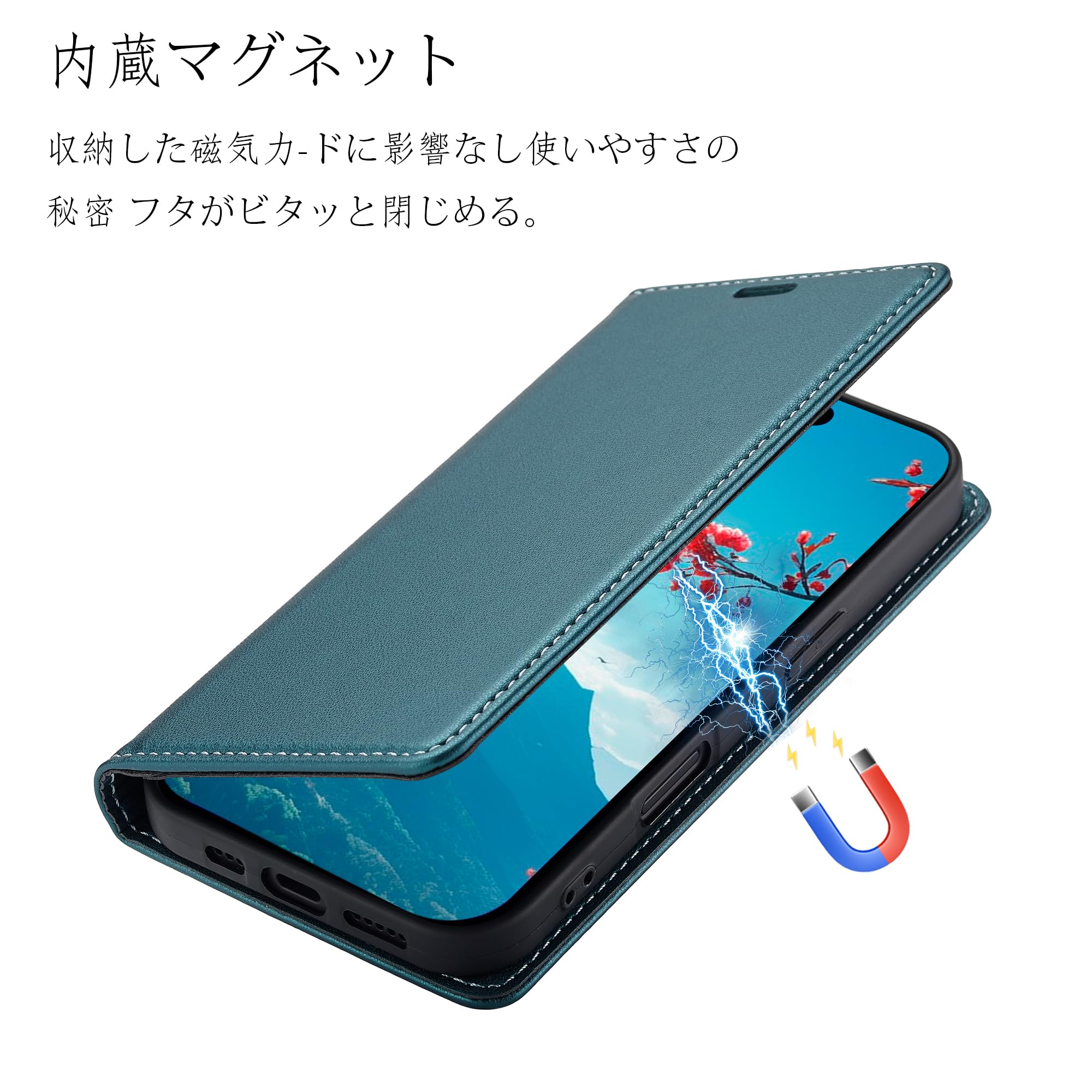 arrows We ダークブルー Amazon.co.jp: Arrows We F-51B/FCG01 手帳型 スマホケース 真珠光沢