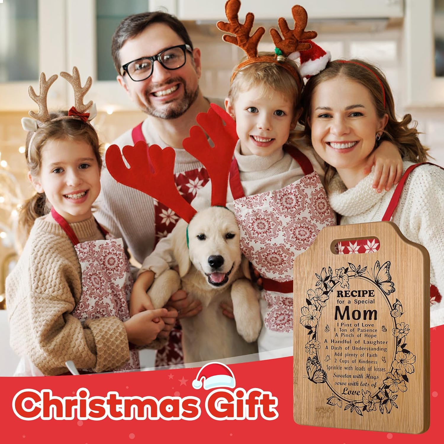 Mothers Day Gifts for Mom From Daughter Son,Mom Birthday Gifts for New Mother,Best Mom Ever Gifts,Unique Mom To Be Step Mom Bonus Mom Birthday Christmas Presents Ideas,Cool Mom Kitchen Cutting Board - Image 7