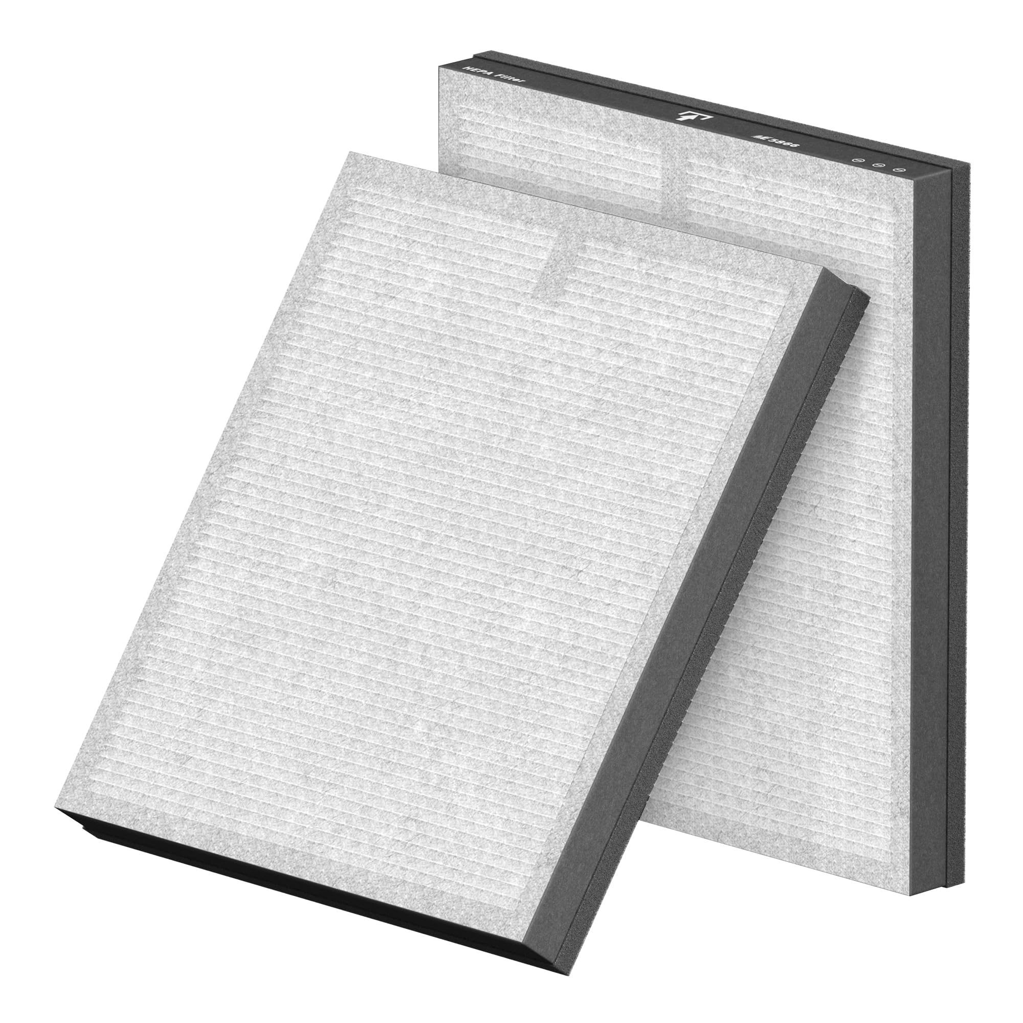 MORENTO Original Luftreiniger Ersatzfilter, True HEPA Filter Kompatibel mit MR5866 für 99.97% Luftverunreinigungen, Geruch und Rauch, verbesserte Ver