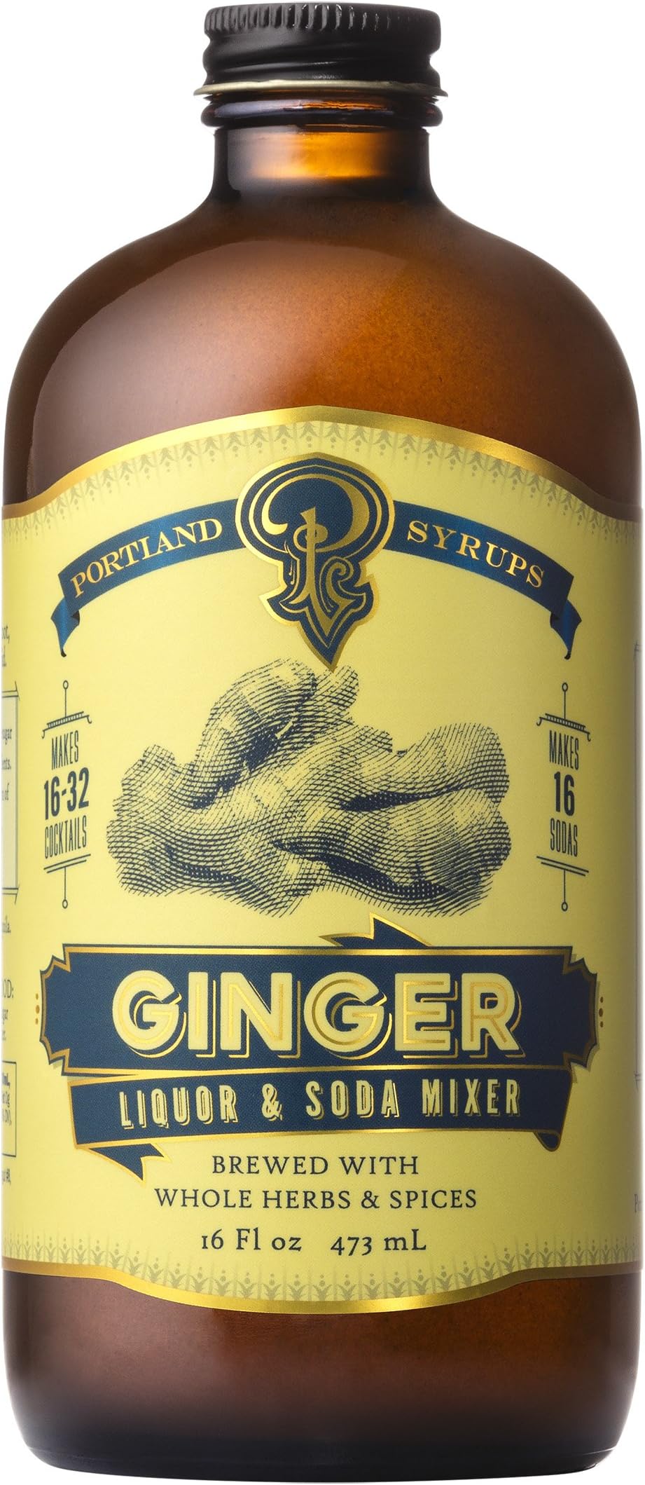 Portland Soda Works Ginger Syrup, 16 Fz